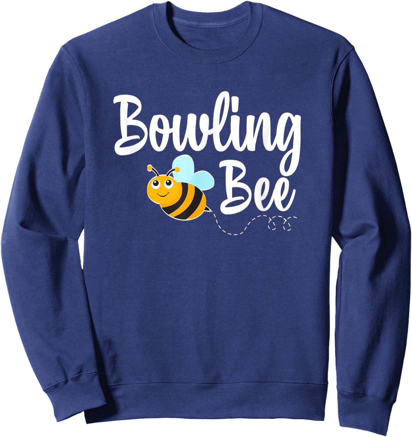 Bowling Bee Bowling Player Funny Bumblebee Sweatshirt - Sweatshirt | Navy