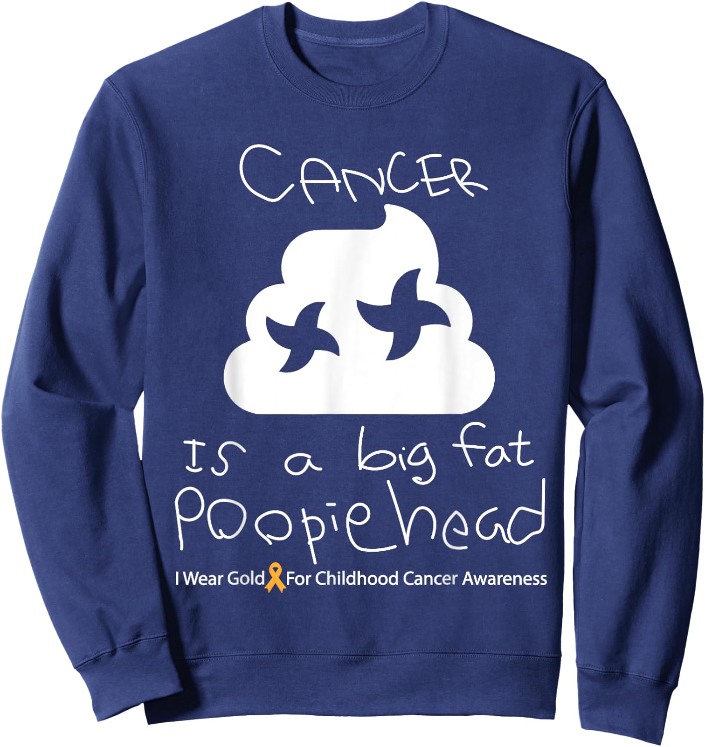 Childhood Cancer Awareness Month Warrior Sweatshirt - Sweatshirt | Navy