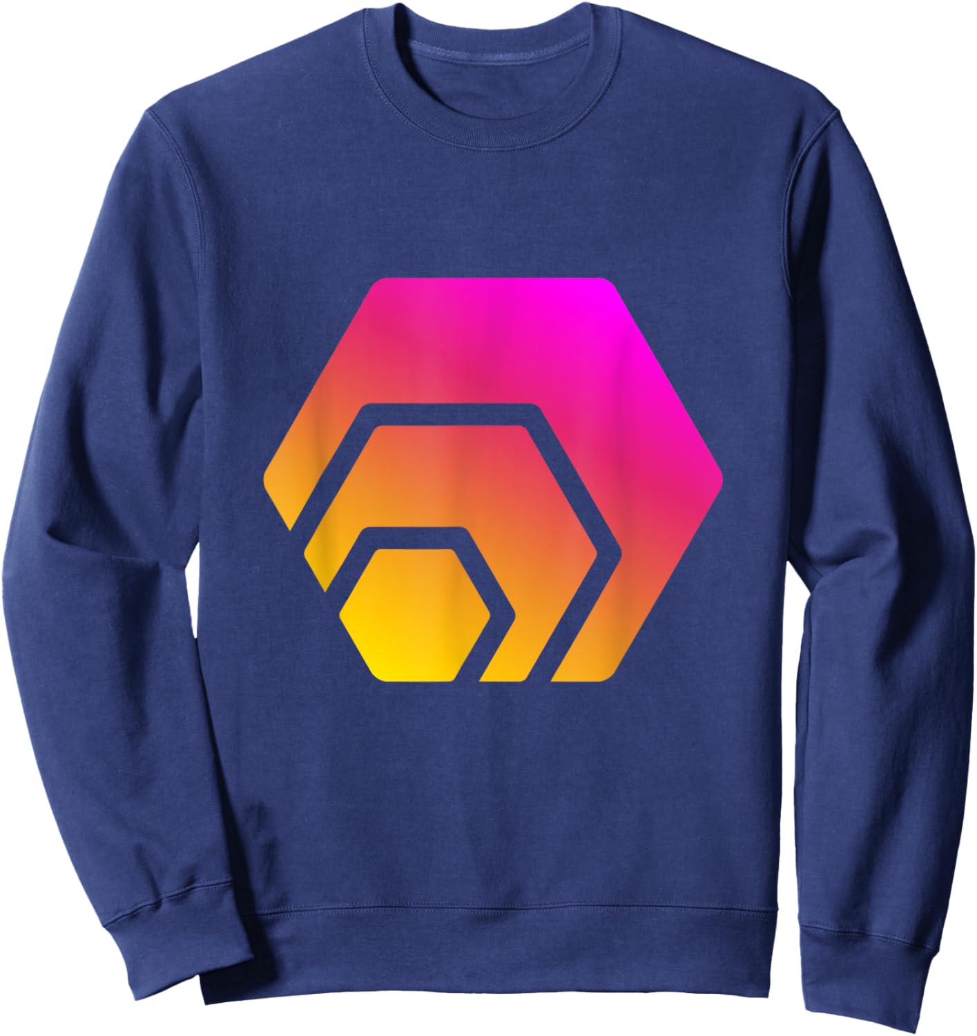 Hex Logo | The hex Crypto and hex Crypto Logo Sweatshirt - Sweatshirt | Navy