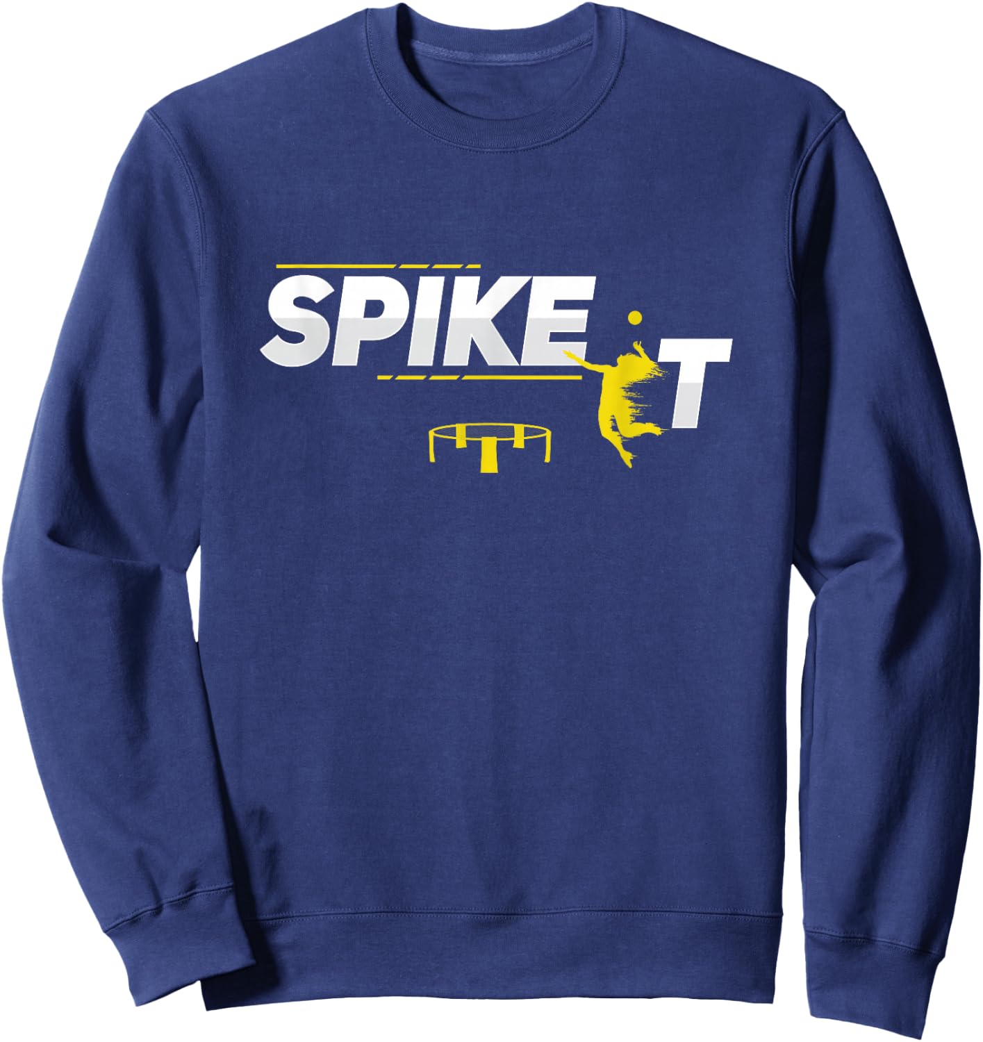 Spike It Round Net Sweatshirt - Sweatshirt | Navy
