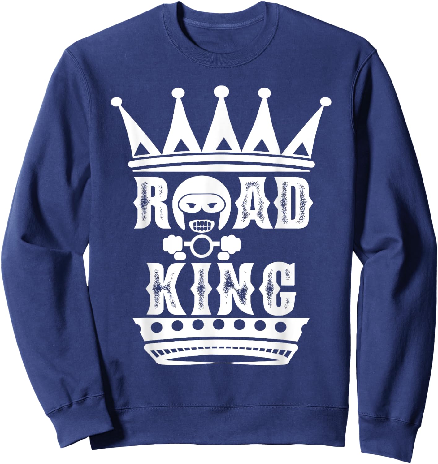 King of the Road - Motorcycle Biker Chopper Freedom Rider Sweatshirt - Sweatshirt | Navy