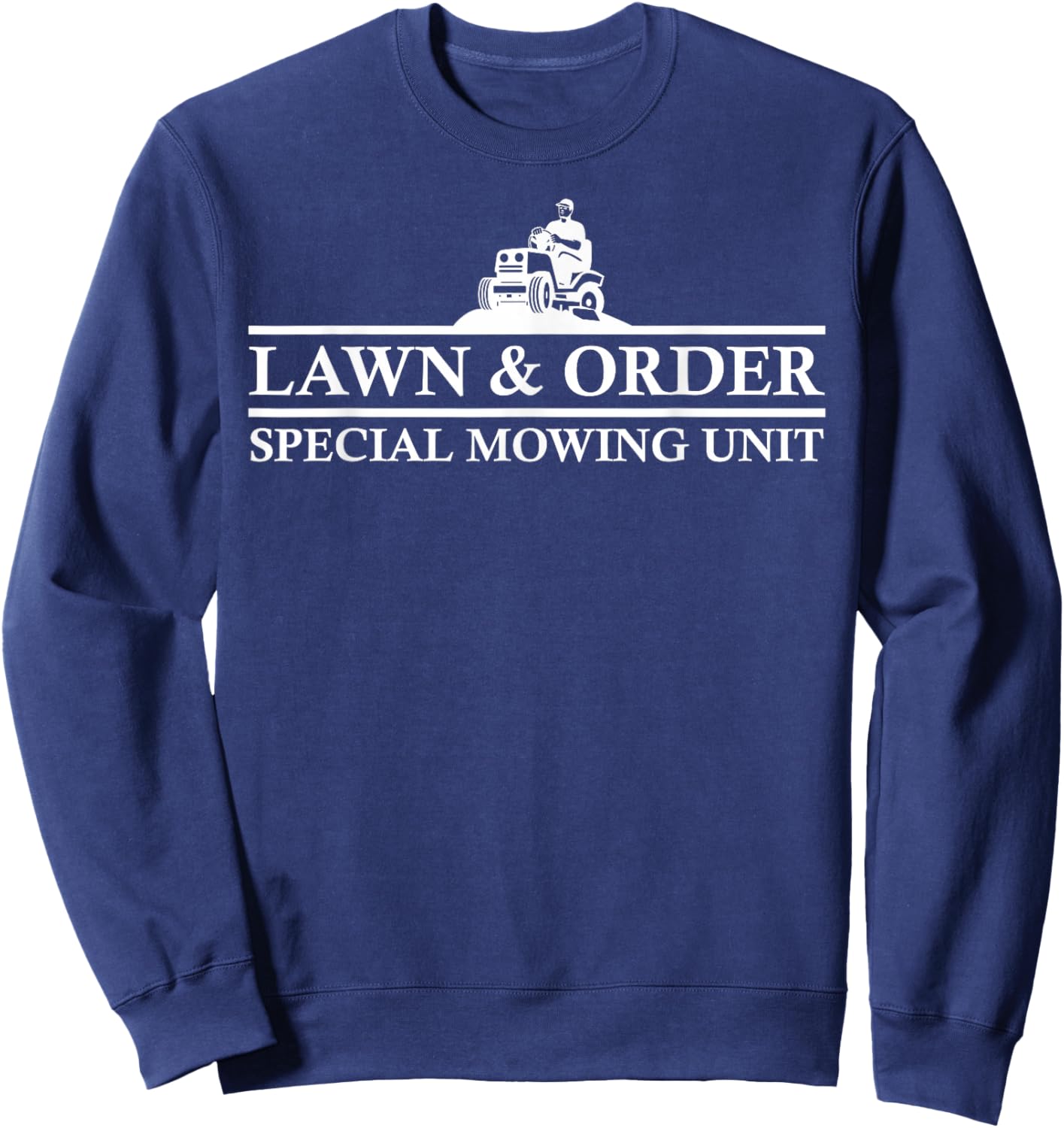 Fun Lawn Mower Lawn Sweatshirt - Sweatshirt | Navy