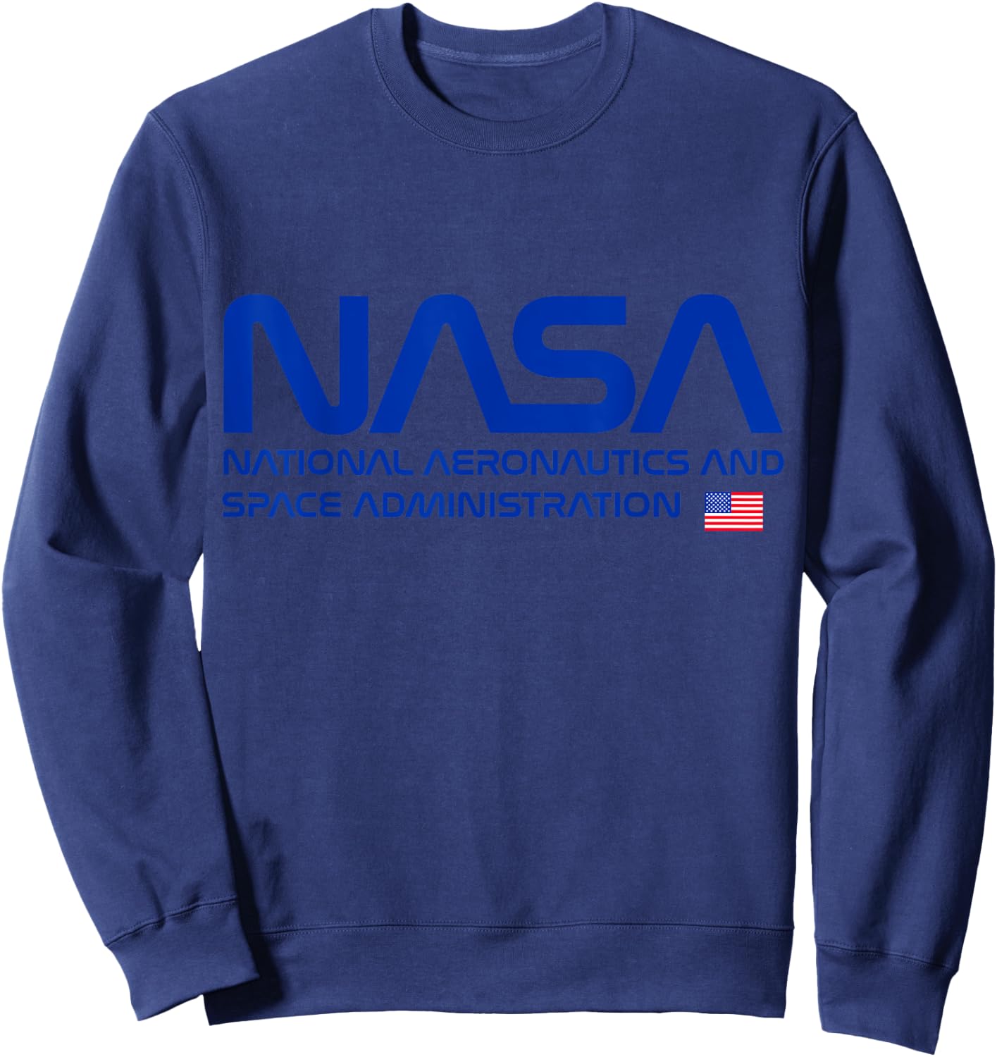NASA National Aeronautics And Space Administration Worm Logo Sweatshirt - Sweatshirt | Navy