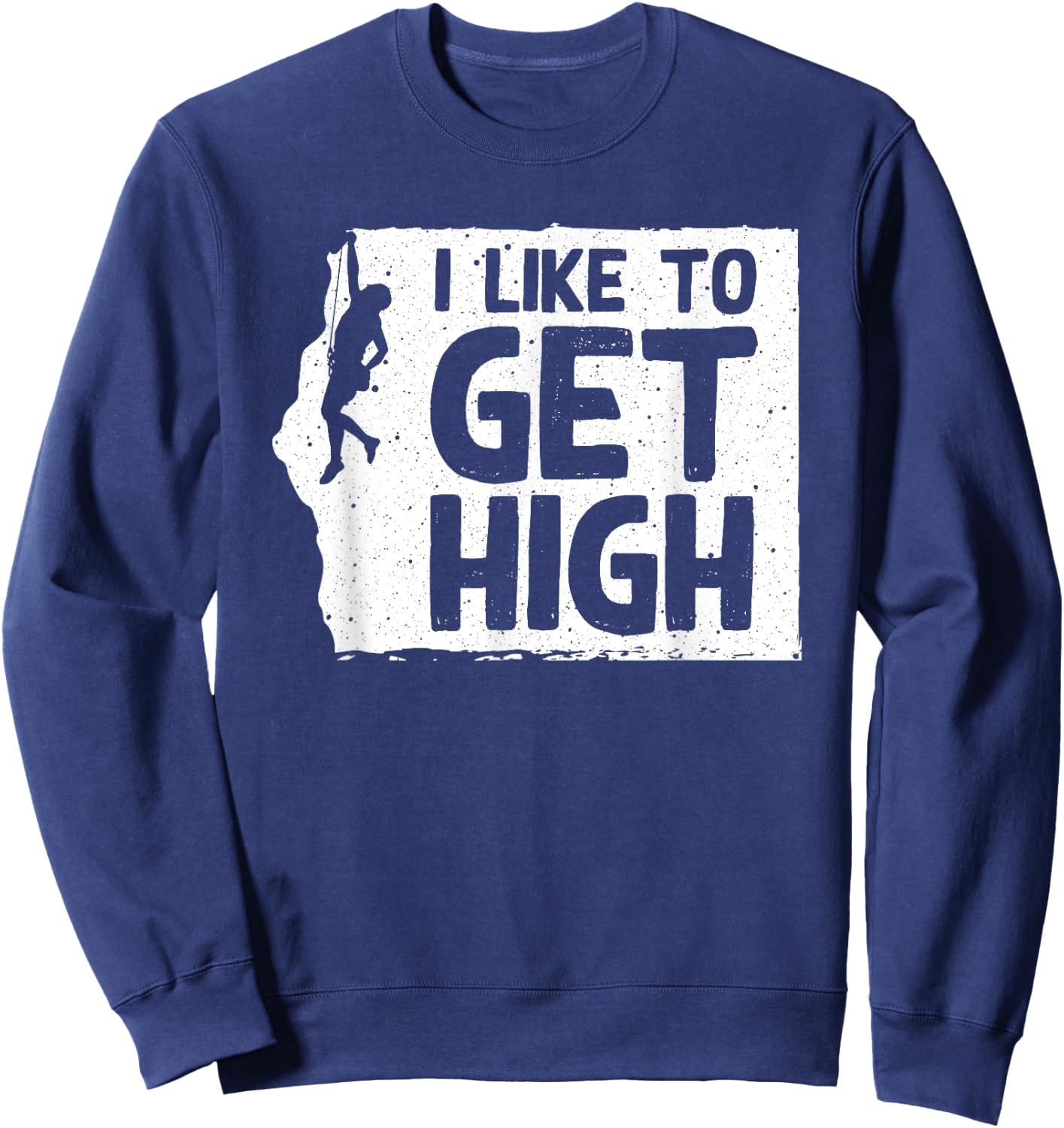 Funny Rock Climbing Women Mountain Indoor Bouldering Sweatshirt - Sweatshirt | Navy