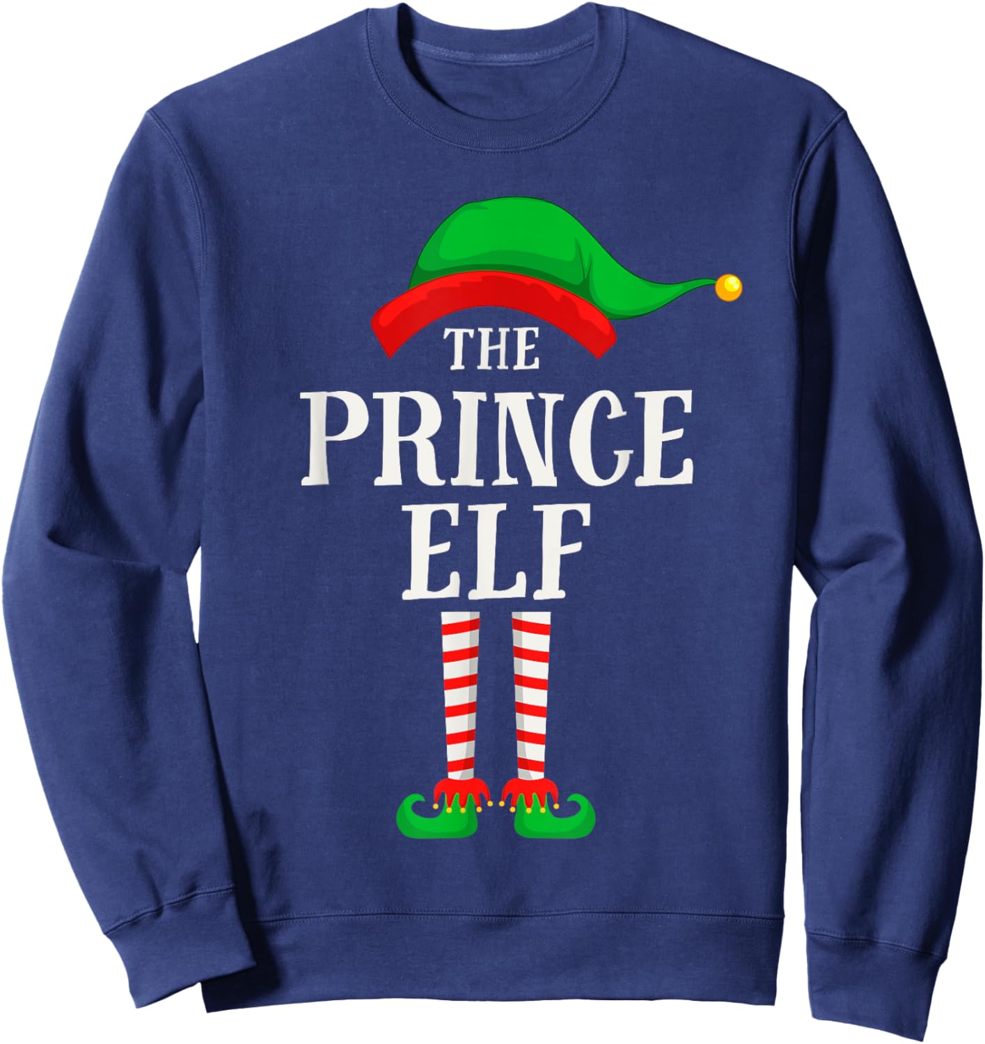 The Prince Elf Christmas Family Matching Group Gifts Boys Sweatshirt - Sweatshirt | Navy