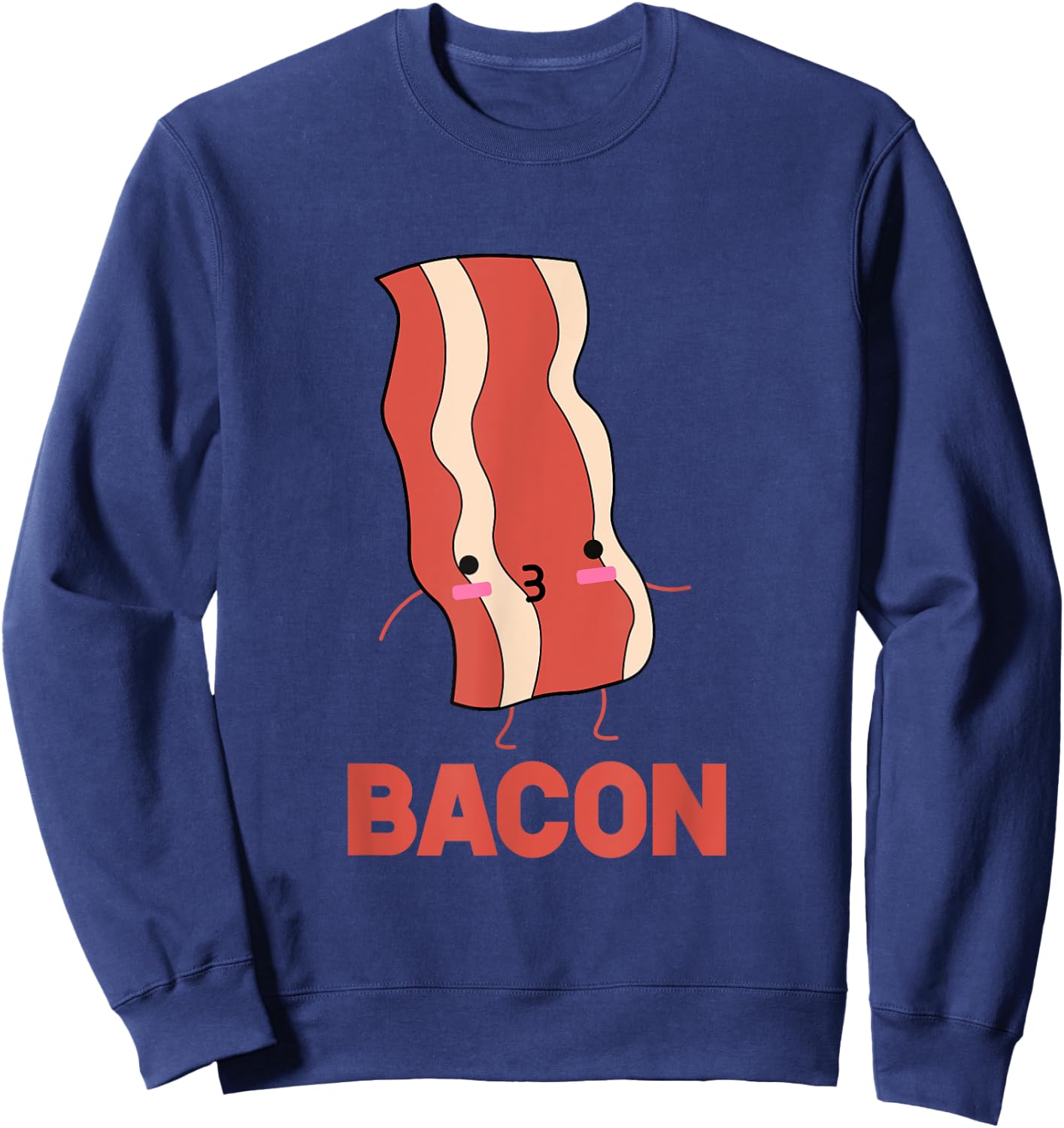 Bacon and Egg Cute Matching Couples Valentines Day Shirt Sweatshirt - Sweatshirt | Navy