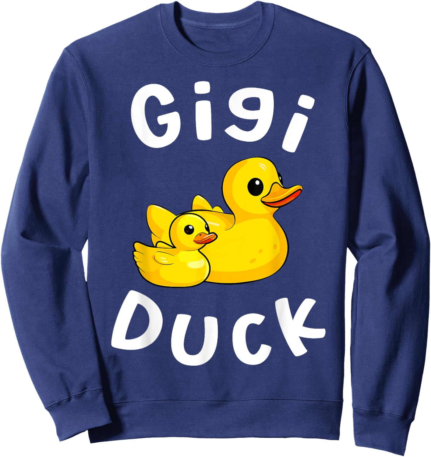 Gigi Duck Birthday Rubber Duck Kids Family Matching Sweatshirt - Sweatshirt | Navy