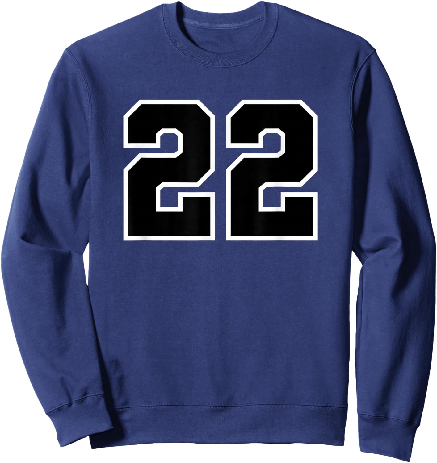Number #22 Sport Black Number Sweatshirt - Sweatshirt | Navy