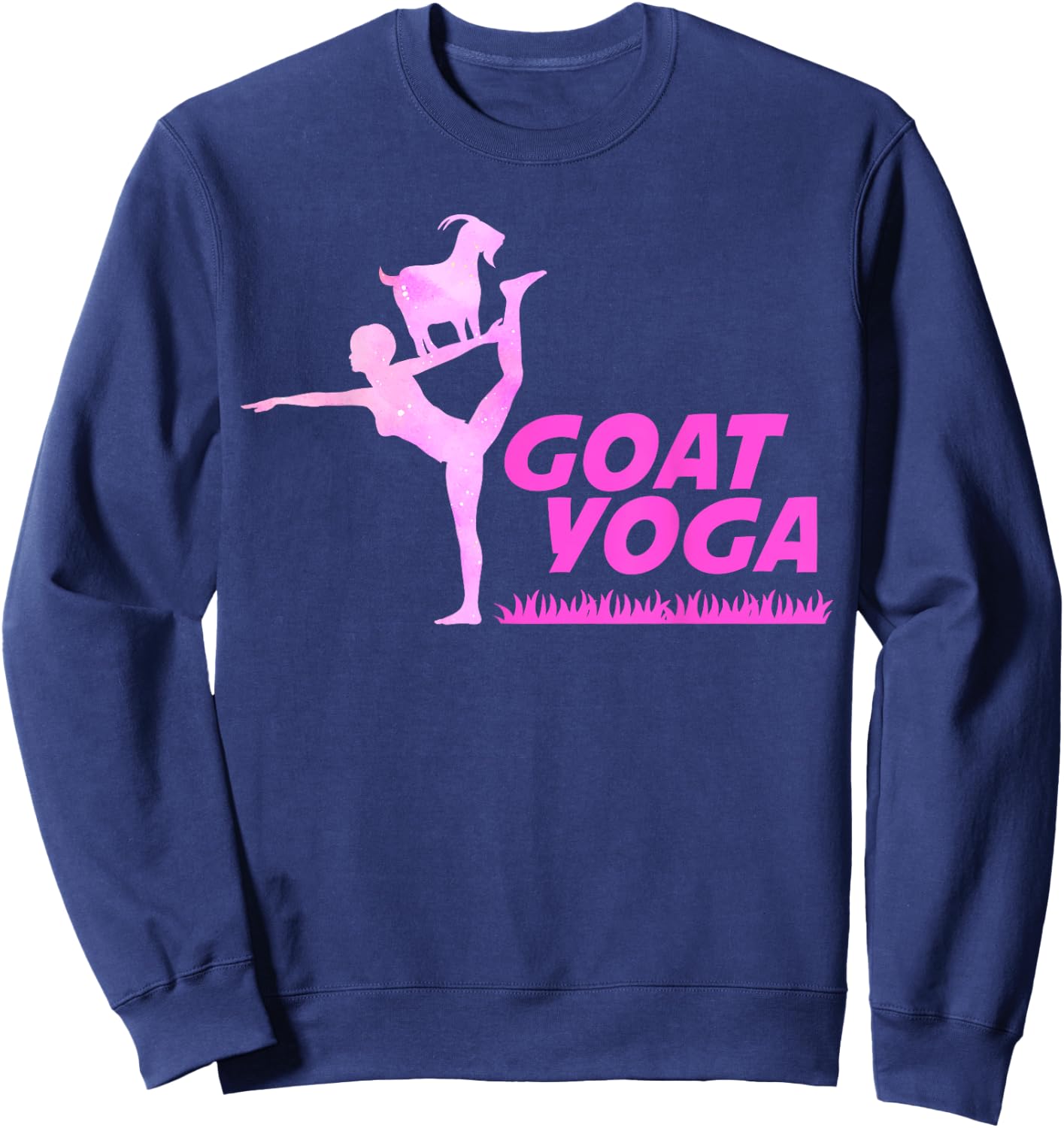 Goat Yoga Sweatshirt - Sweatshirt | Navy