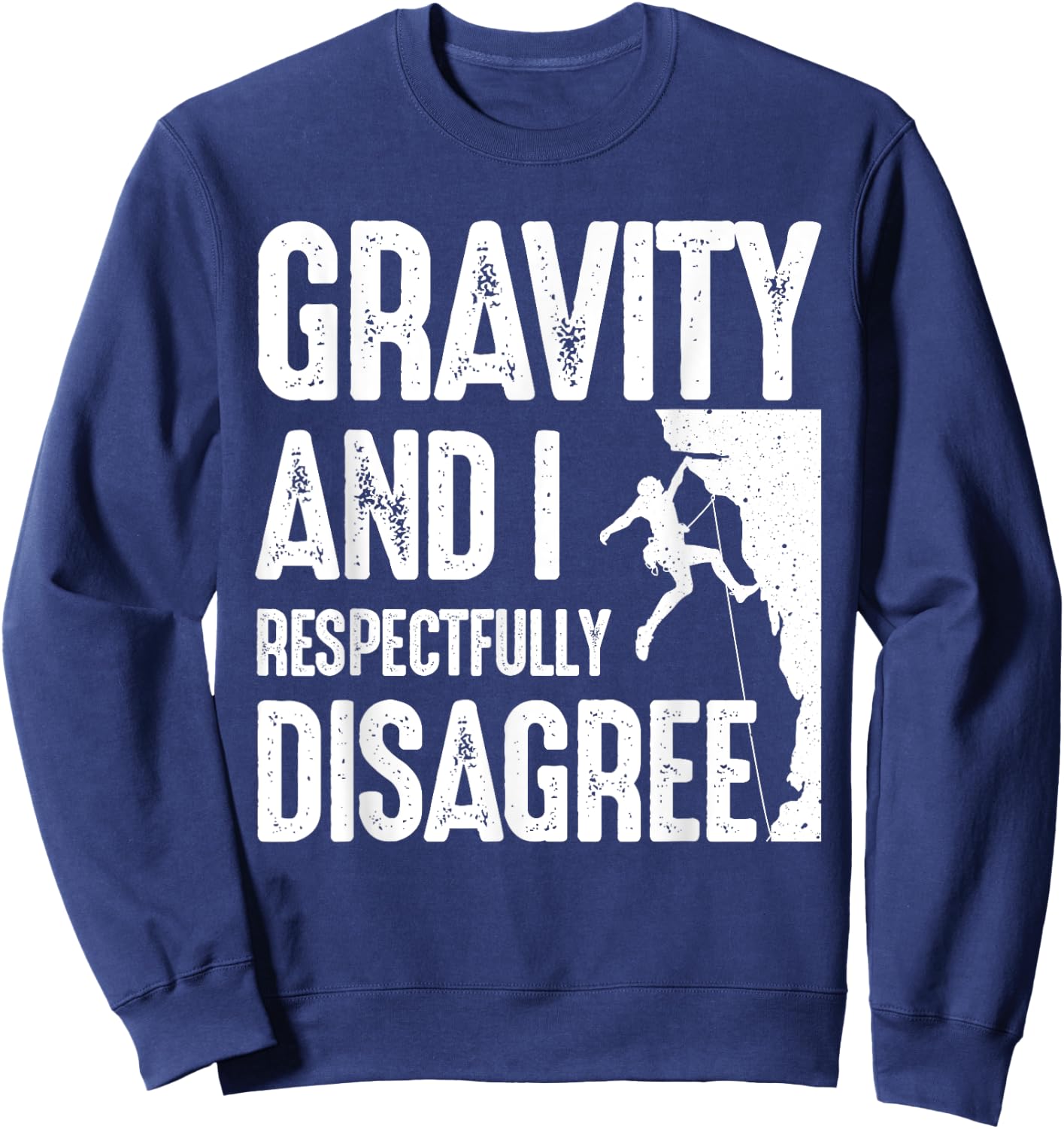 Funny Rock Climbing Design Women Athletes Boulderer Sweatshirt - Sweatshirt | Navy
