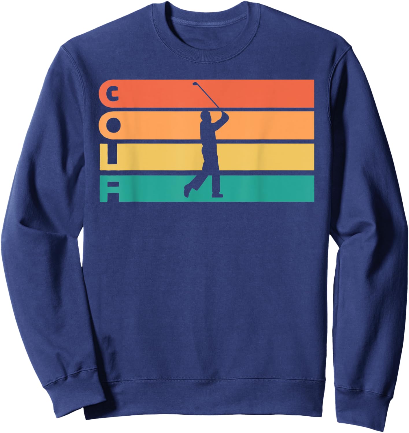 Retro Vintage Golfing Gift Golfers Sweatshirt - Sweatshirt | Navy