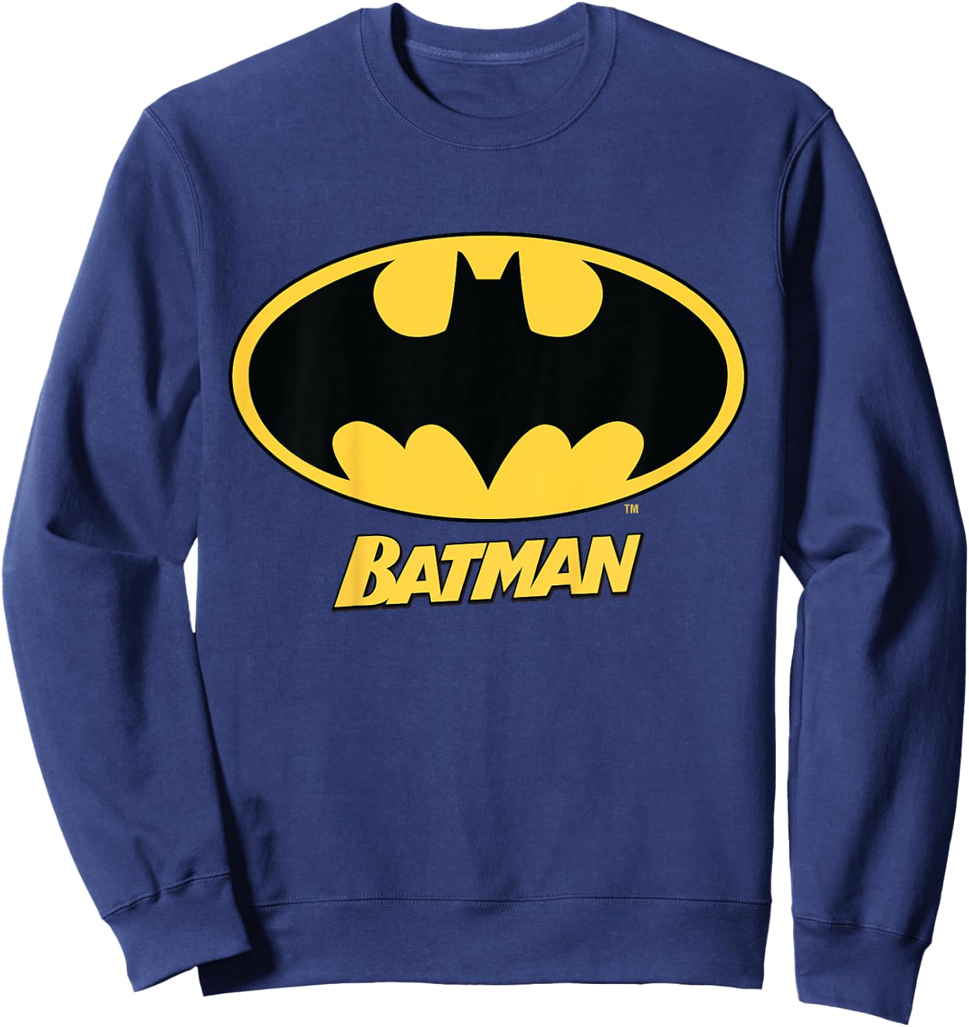 DC Kids Batman Logo Name Sweatshirt - Sweatshirt | Navy
