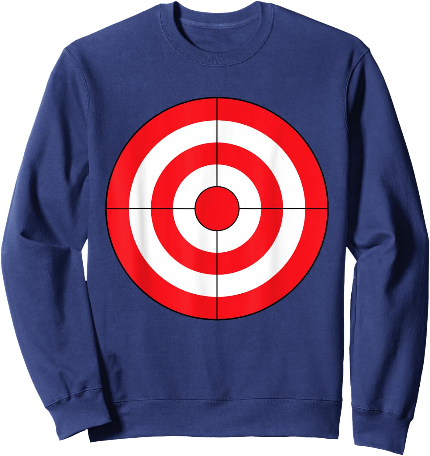 Bulls-Eye Target Lazy DIY Halloween Costume Darts Shooting Sweatshirt - Sweatshirt | Navy