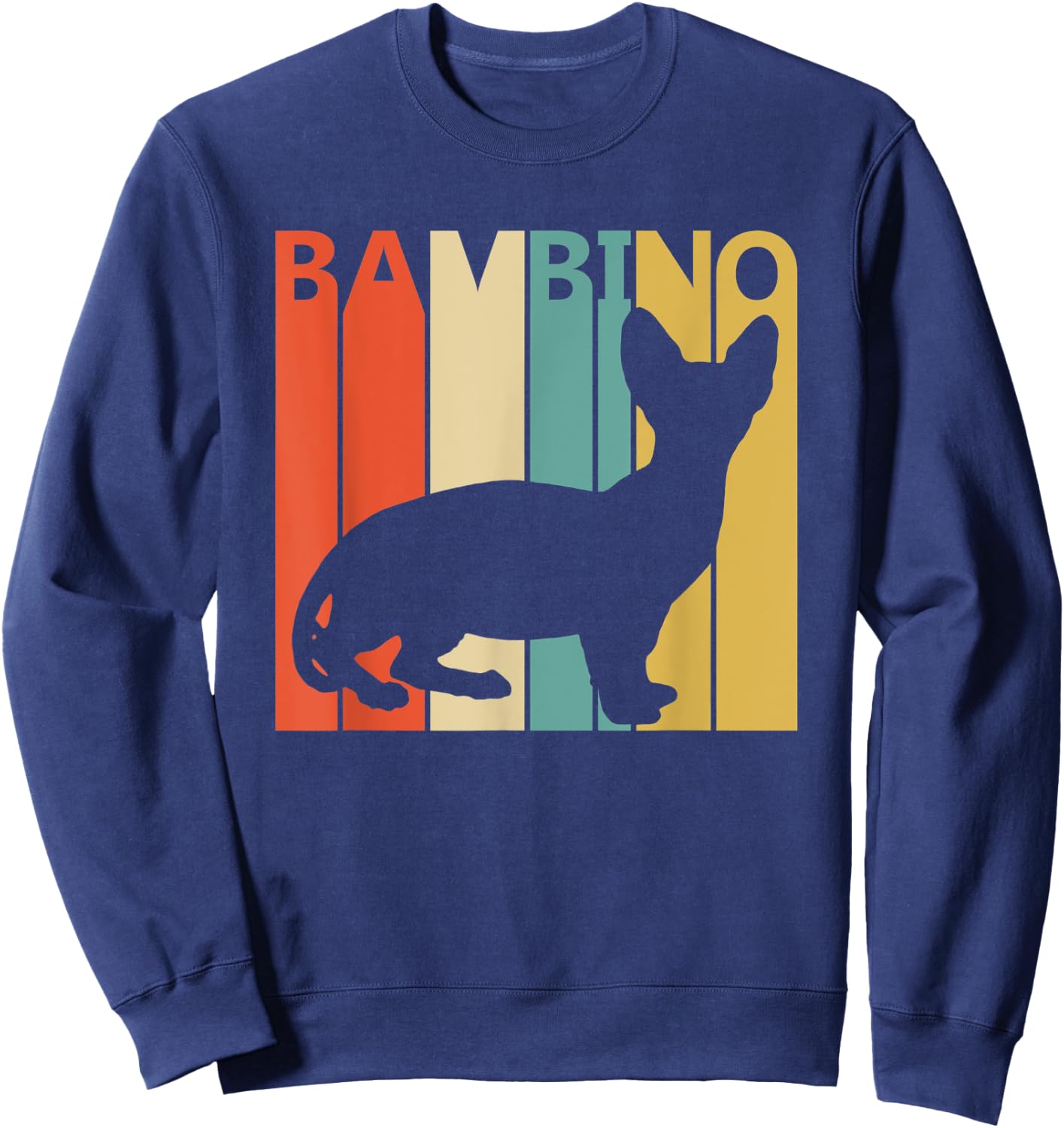 Vintage Bambino Cat Sweatshirt - Sweatshirt | Navy