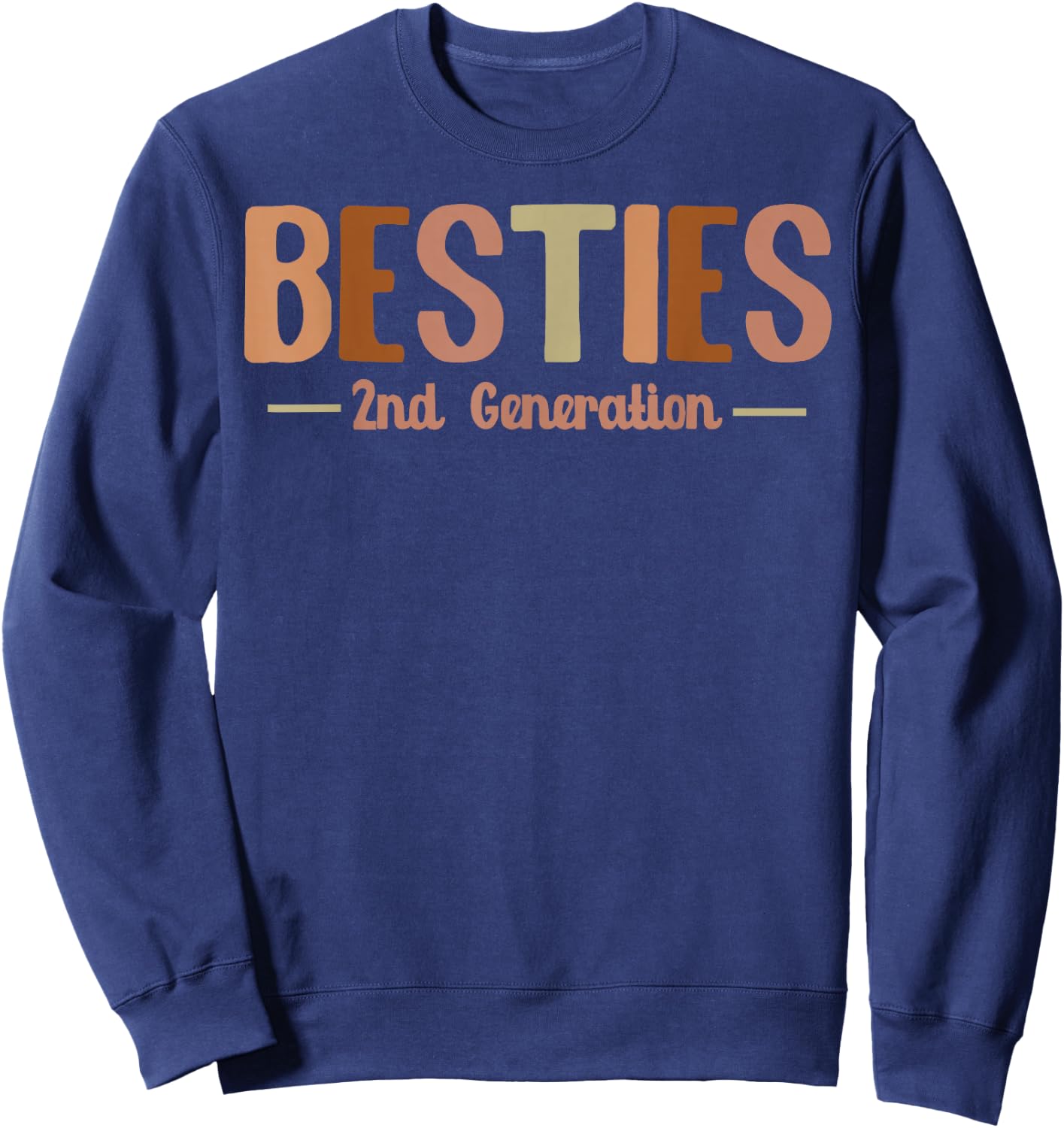 Second Generation Besties Toddler Kids 2nd Generation Best Friend Sweatshirt - Sweatshirt | Navy