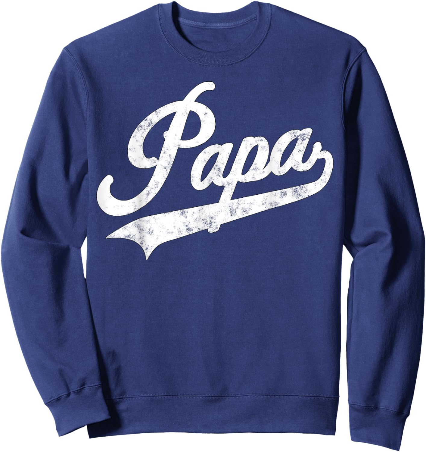 Papa Retro Style Father’s day Gift Funny Papa Grandpa Sweatshirt - Sweatshirt | Navy
