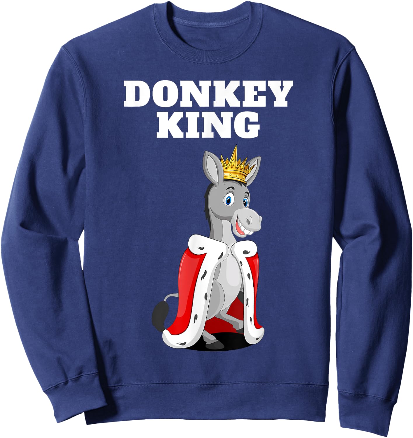 Donkey King | Donkey | Boys Donkey Sweatshirt - Sweatshirt | Navy