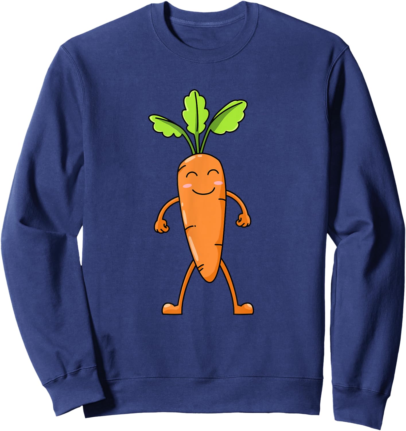 Carrot Vegetable Botanists Vegans Botanists Sweatshirt - Sweatshirt | Navy