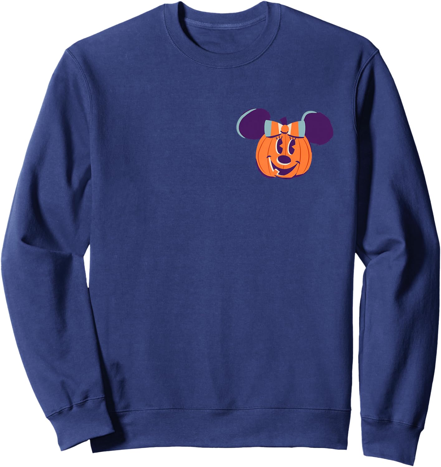 Disney Minnie Mouse Pumpkin Jack-O’-Lantern Halloween Sweatshirt - Sweatshirt | Navy