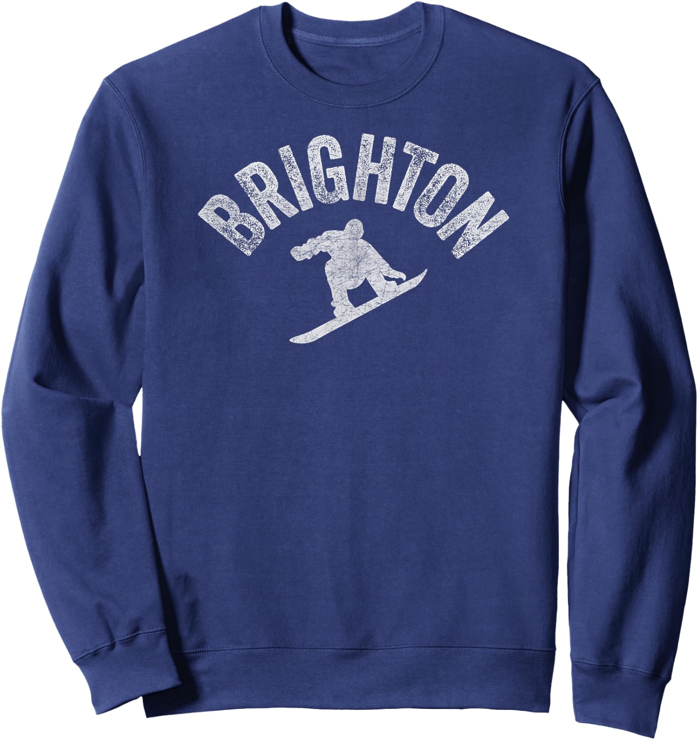 Brighton Snowboard Vintage Snowboarder Retro Utah Sweatshirt - Sweatshirt | Navy
