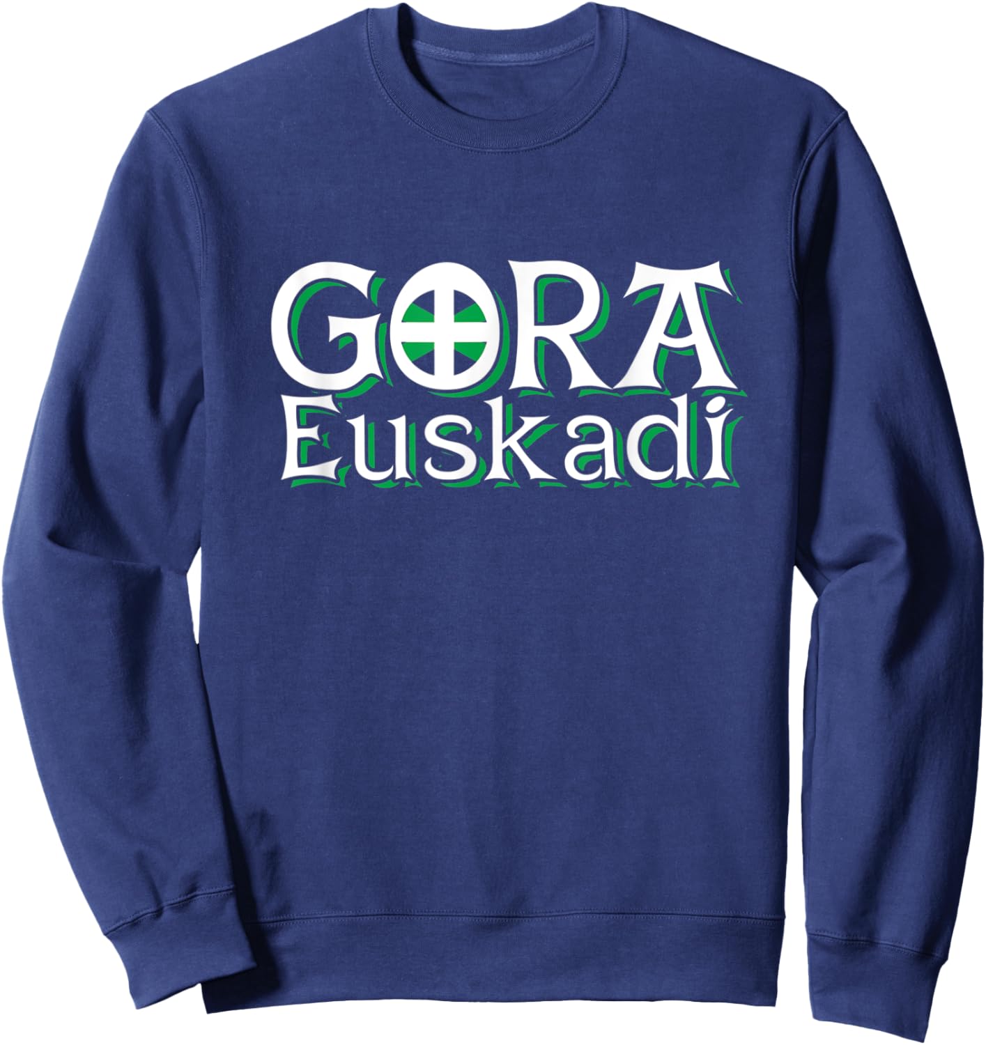 Gora Euskadi: Pais Vasco / Basque Country Basque Flag Sweatshirt - Sweatshirt | Navy