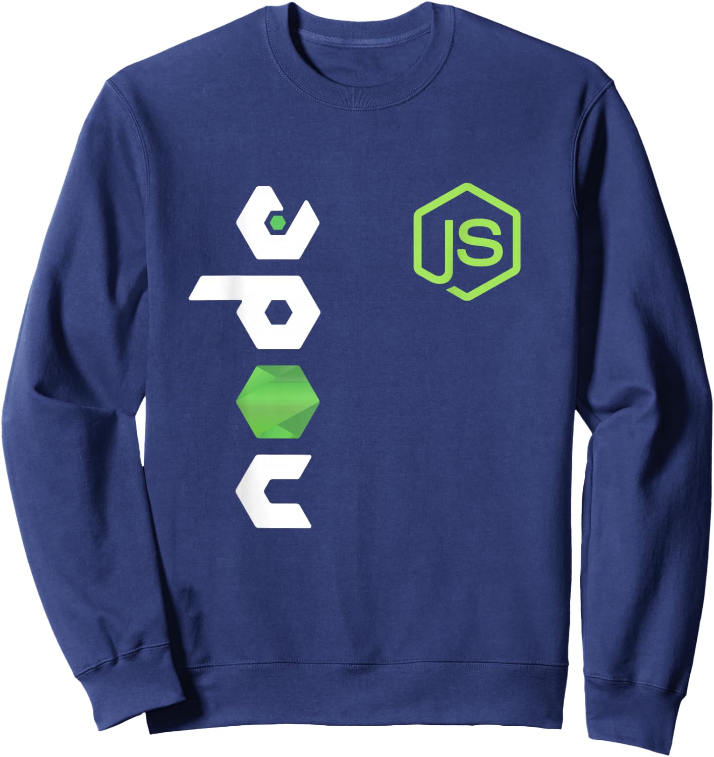 JavaScript Programmer JS Node PC Developers Sweatshirt - Sweatshirt | Navy
