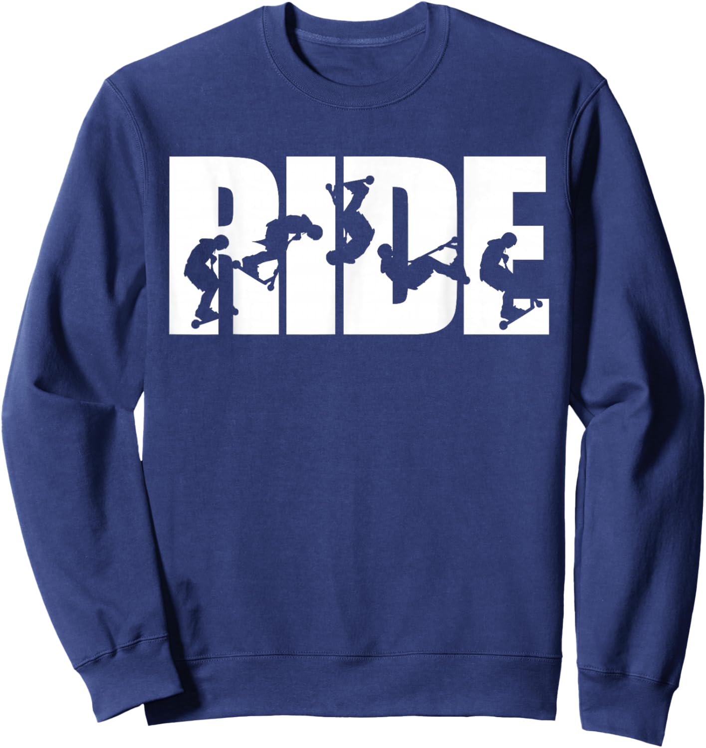 Stunt It Cool Scooter Gift Kids & Boys Scooter Sweatshirt - Sweatshirt | Navy