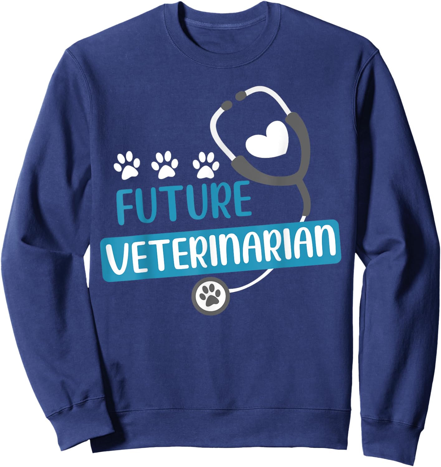 Future Veterinarian Gift Vet Costume Kit Men Women Kids Vet Sweatshirt - Sweatshirt | Navy