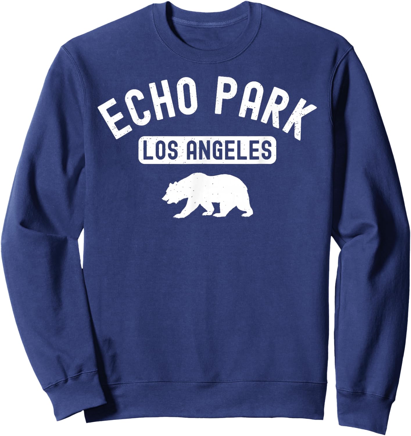 Echo Park Los Angeles City Street Sunset Alvarado Lake 323 Sweatshirt - Sweatshirt | Navy