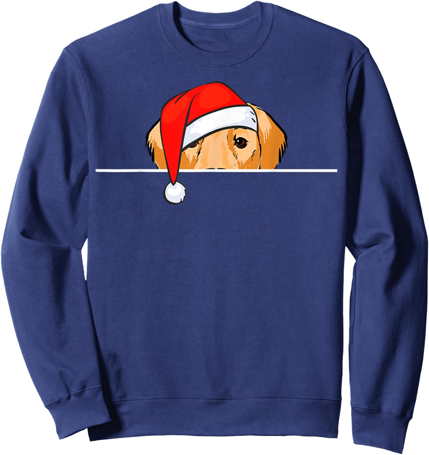 Golden Retriever Dog Christmas Men Women Kids Sweatshirt - Sweatshirt | Navy