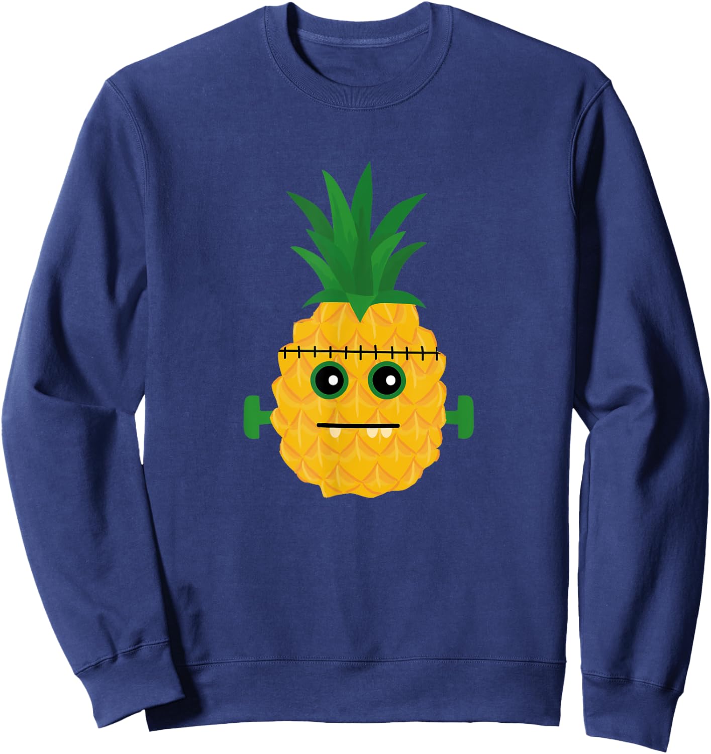 Halloween Horror Pineapple Monster Sweatshirt - Sweatshirt | Navy