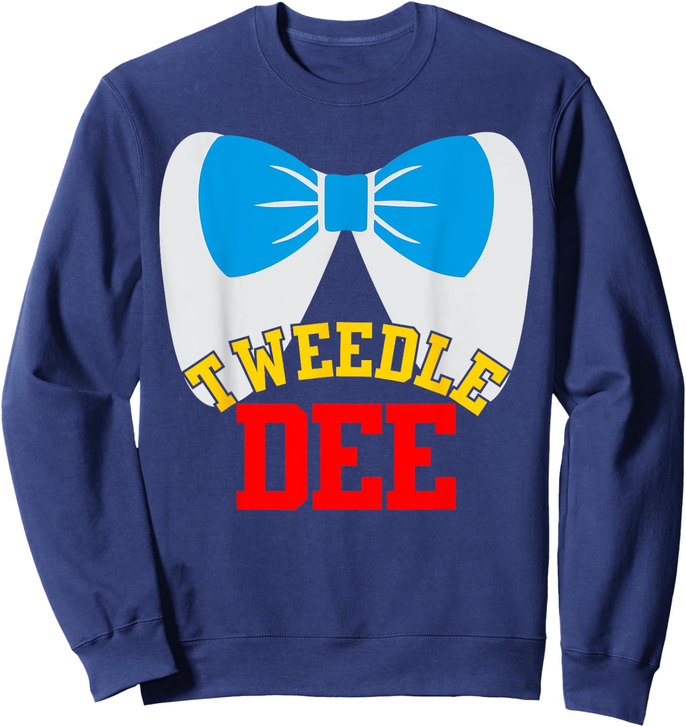 Tweedle Dee Dum Funny Matching Halloween Costume for Couples Sweatshirt - Sweatshirt | Navy