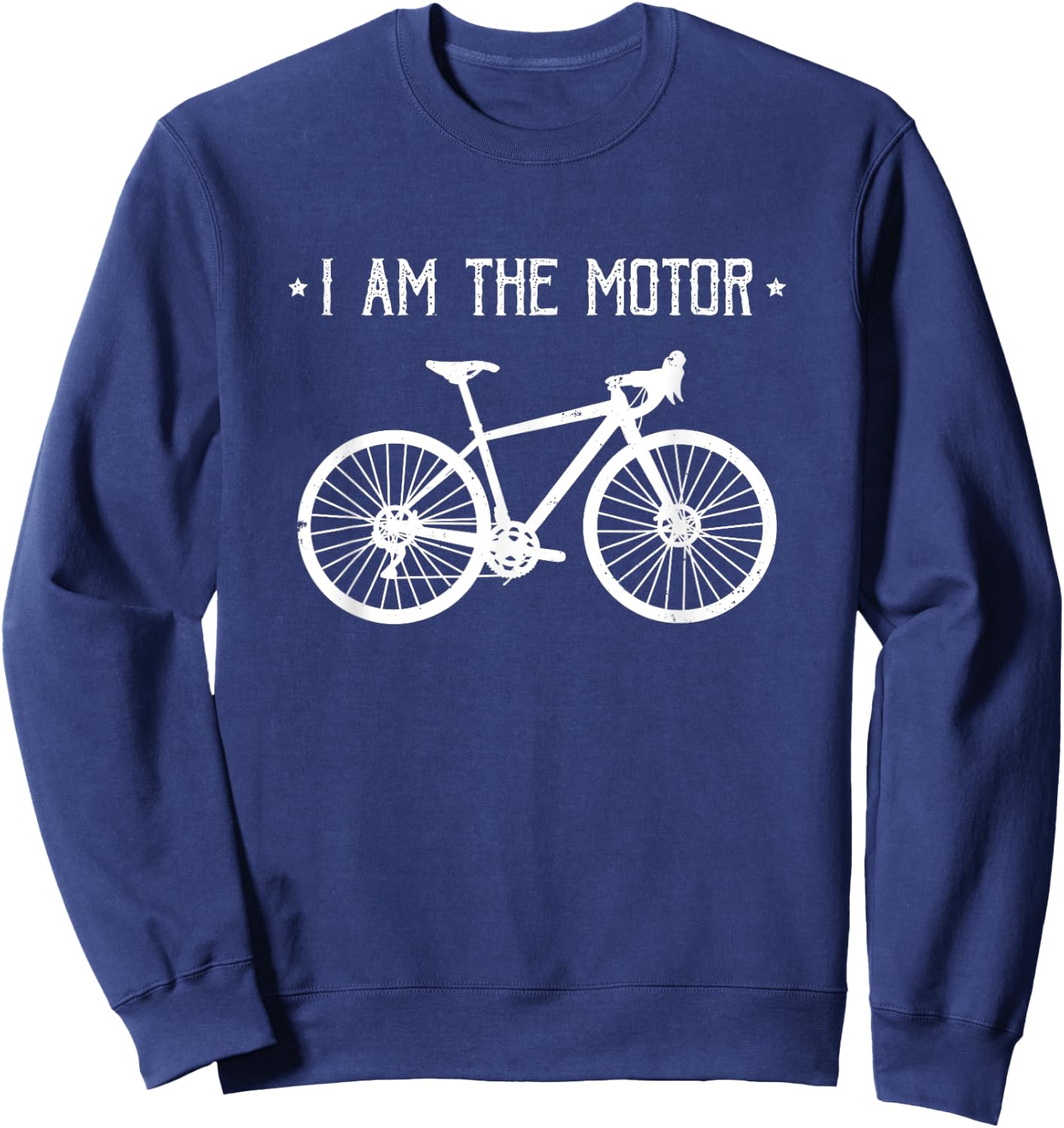 Mountain Bike MTB Quote Downhill | I Am The Motor Sweatshirt - Sweatshirt | Navy