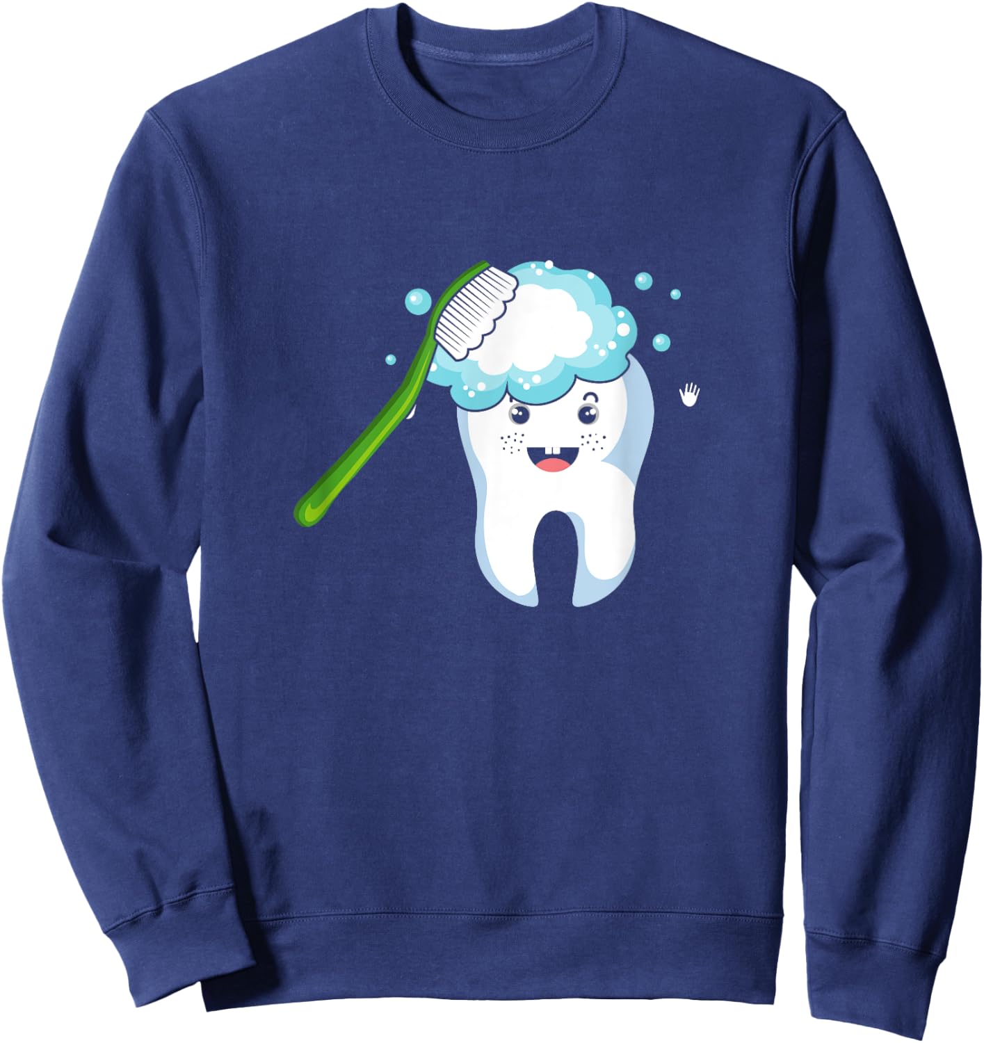 Tooth Dentist Cute Teeth Technician Hygienist Dental Teeth Sweatshirt - Sweatshirt | Navy