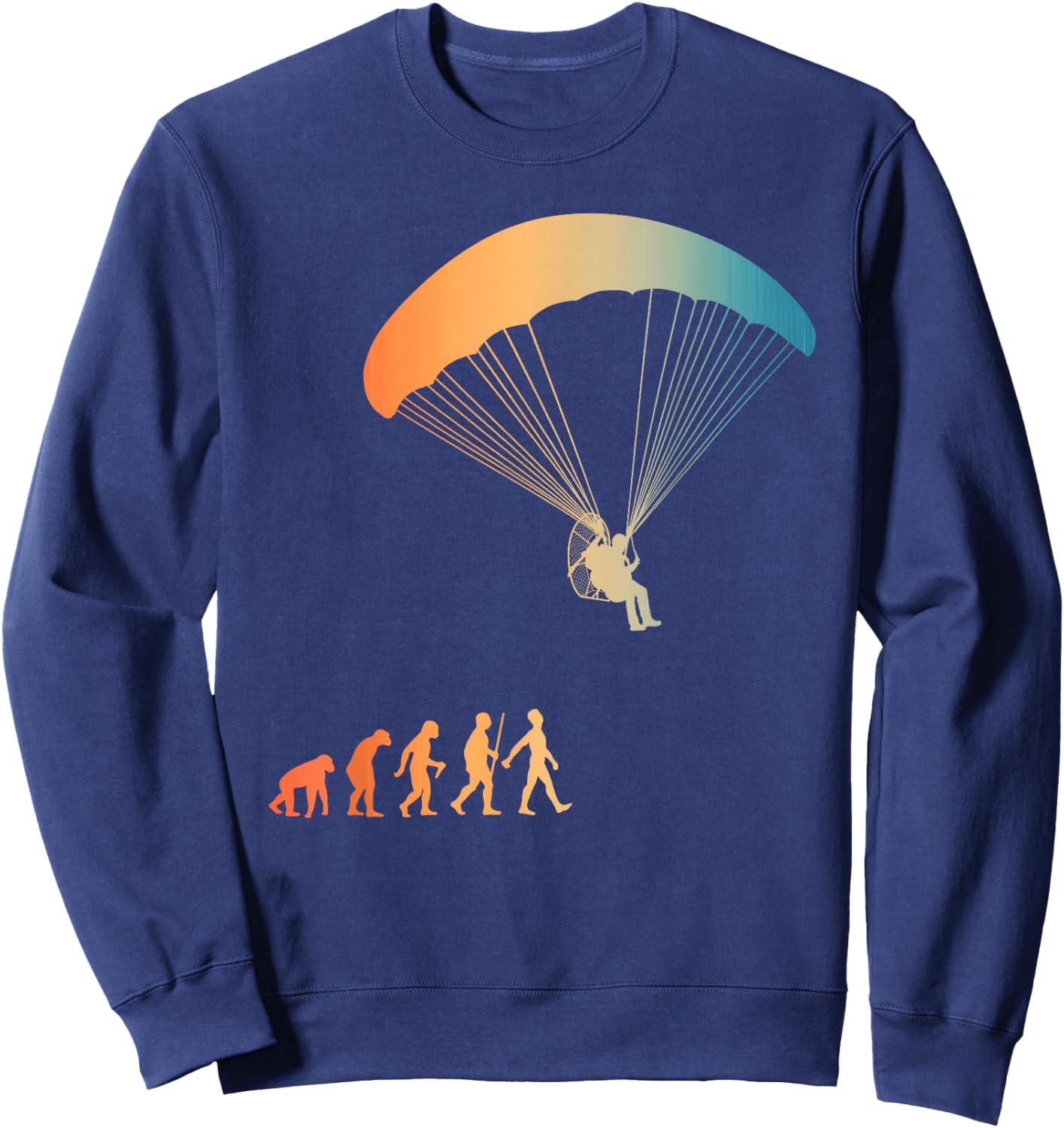 Paramotor Art Women Paramotoring PPG Paramotor Lover Sweatshirt - Sweatshirt | Navy