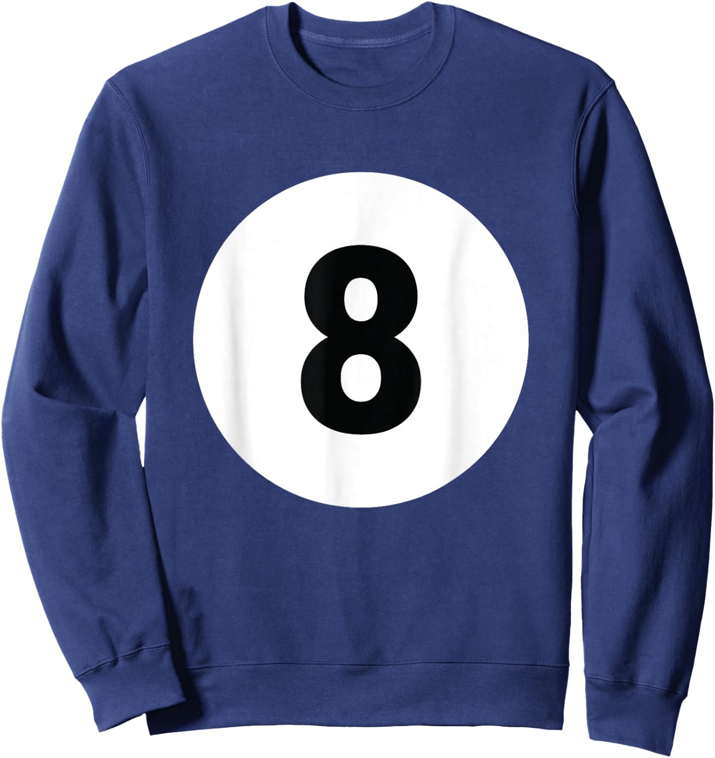 8 Pool Ball 8 Billiards Costume Halloween Group Matching Sweatshirt - Sweatshirt | Navy