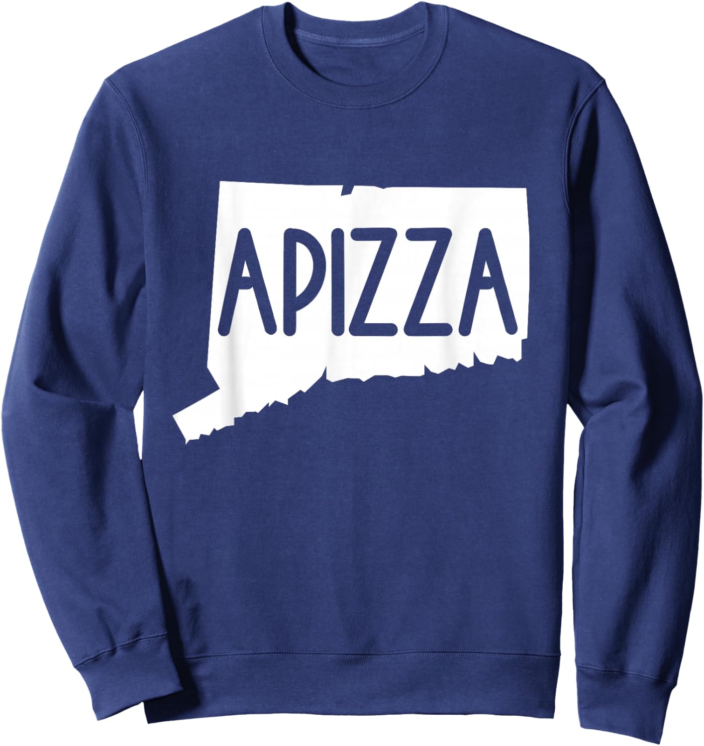 Vintage Apizza Connecticut | CT Pizza Lovers Gifts New Haven Sweatshirt - Sweatshirt | Navy