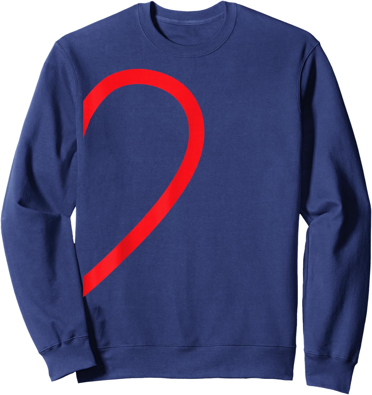 Half Heart Partner Couple Pyjamas Right Side Lovers Couple Sweatshirt - Sweatshirt | Navy