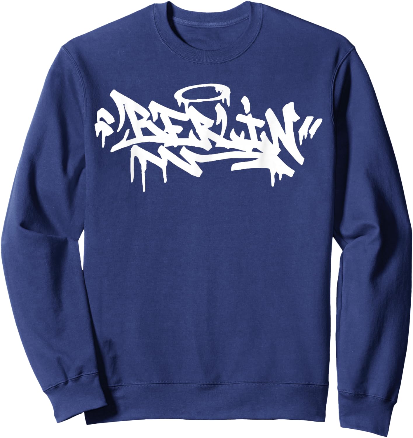 Berlin City Graffiti Street Art Handstyle Germany Hip Hop Sweatshirt - Sweatshirt | Navy