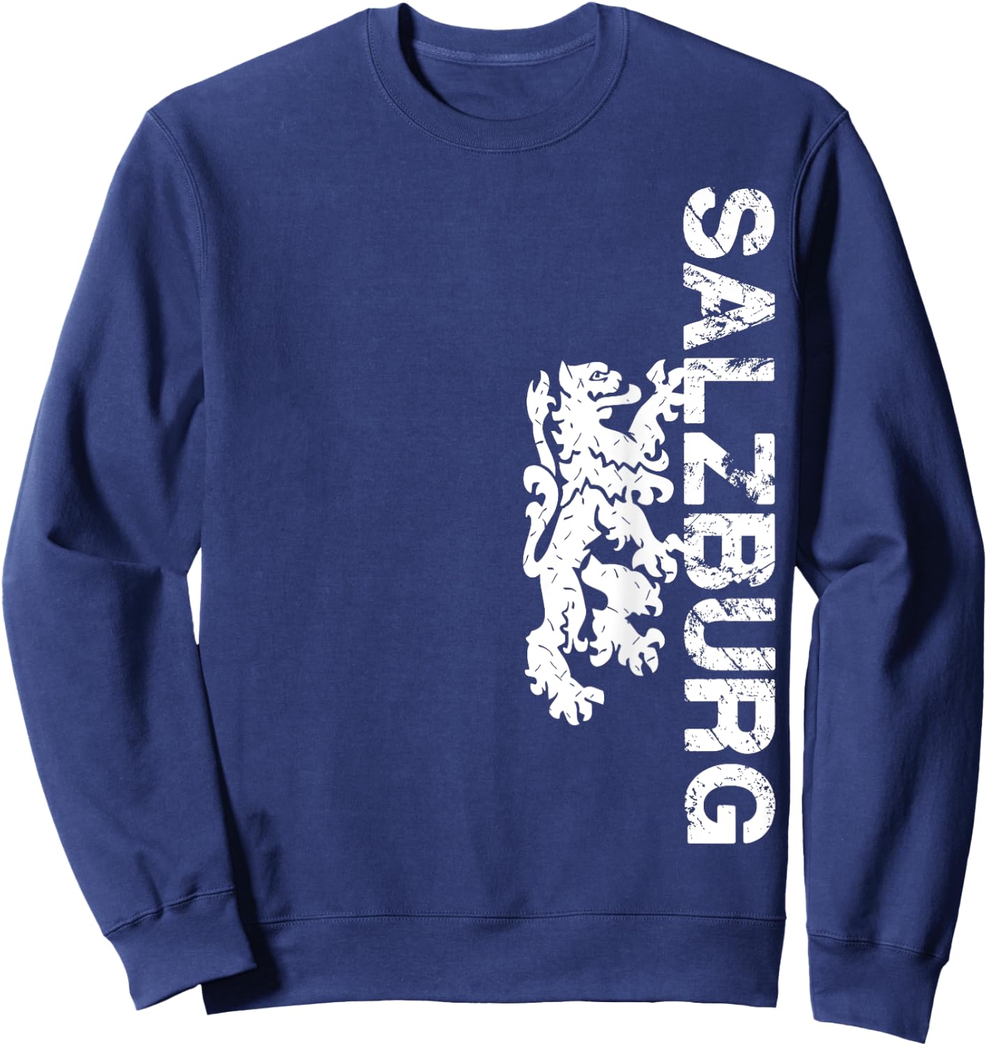 Salzburg with Salzburg Lions Coat of Arms Sweatshirt - Sweatshirt | Navy