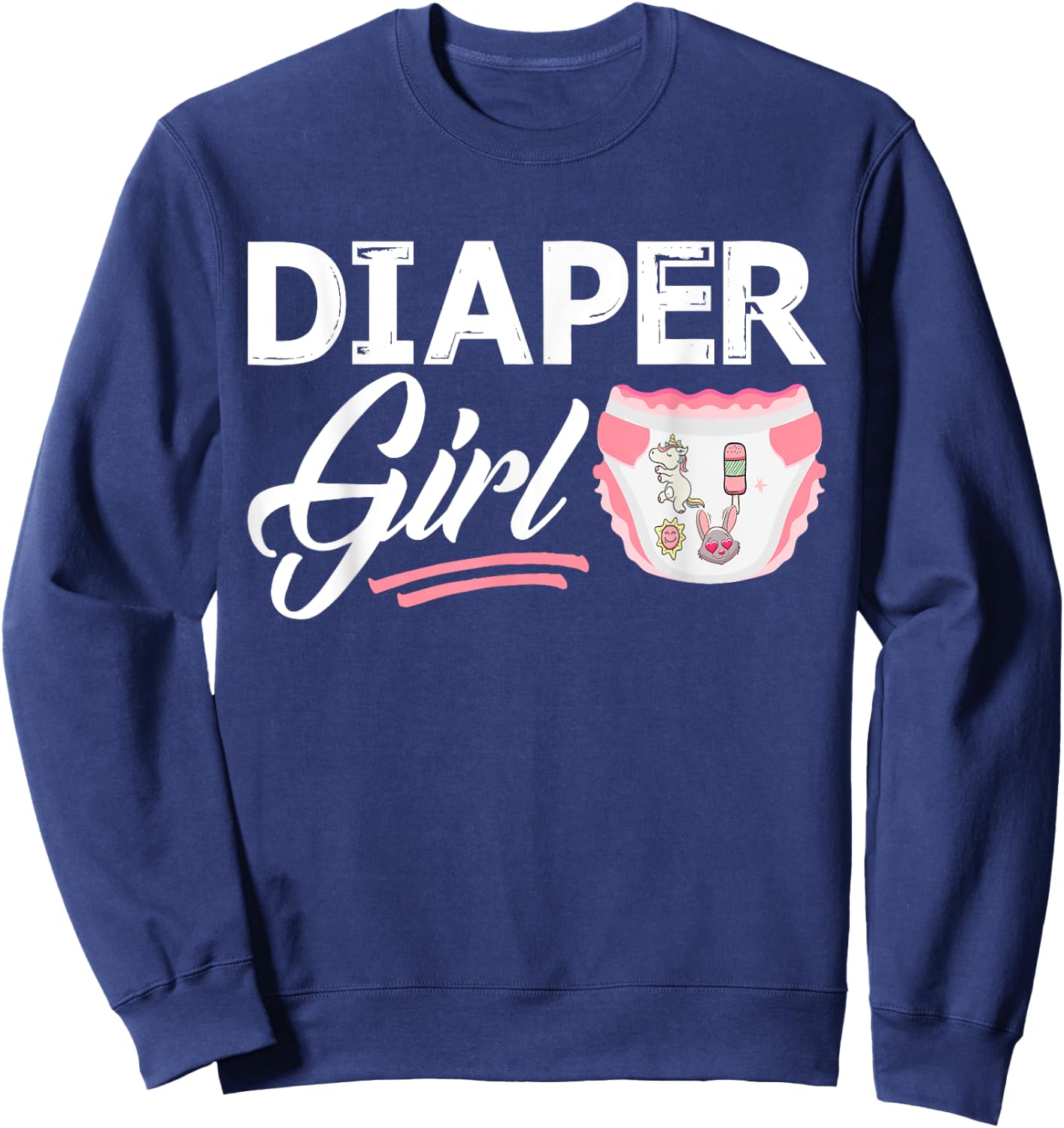 Nappy Girl Sweatshirt - Sweatshirt | Navy
