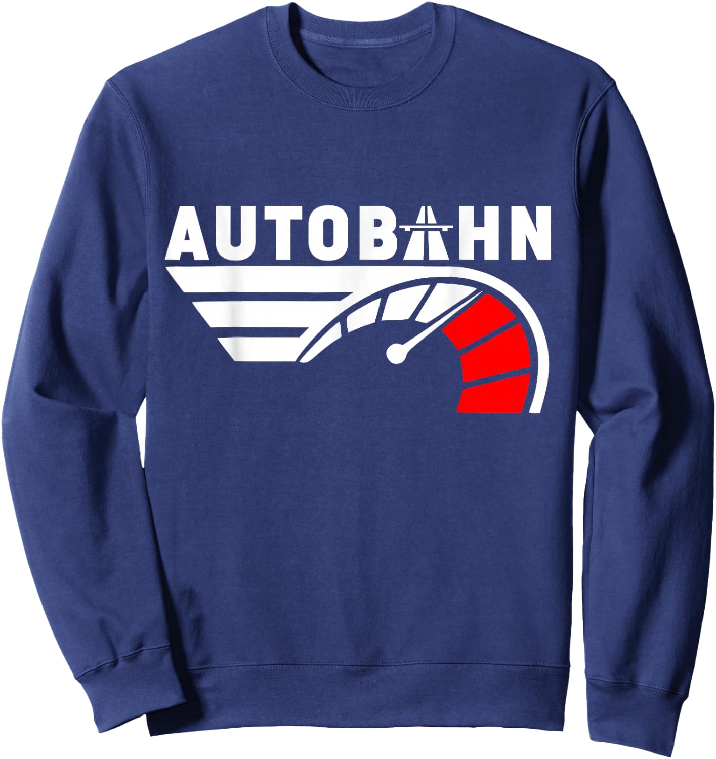 German Autobahn Highway No Speed Limit Racing Sweatshirt - Sweatshirt | Navy