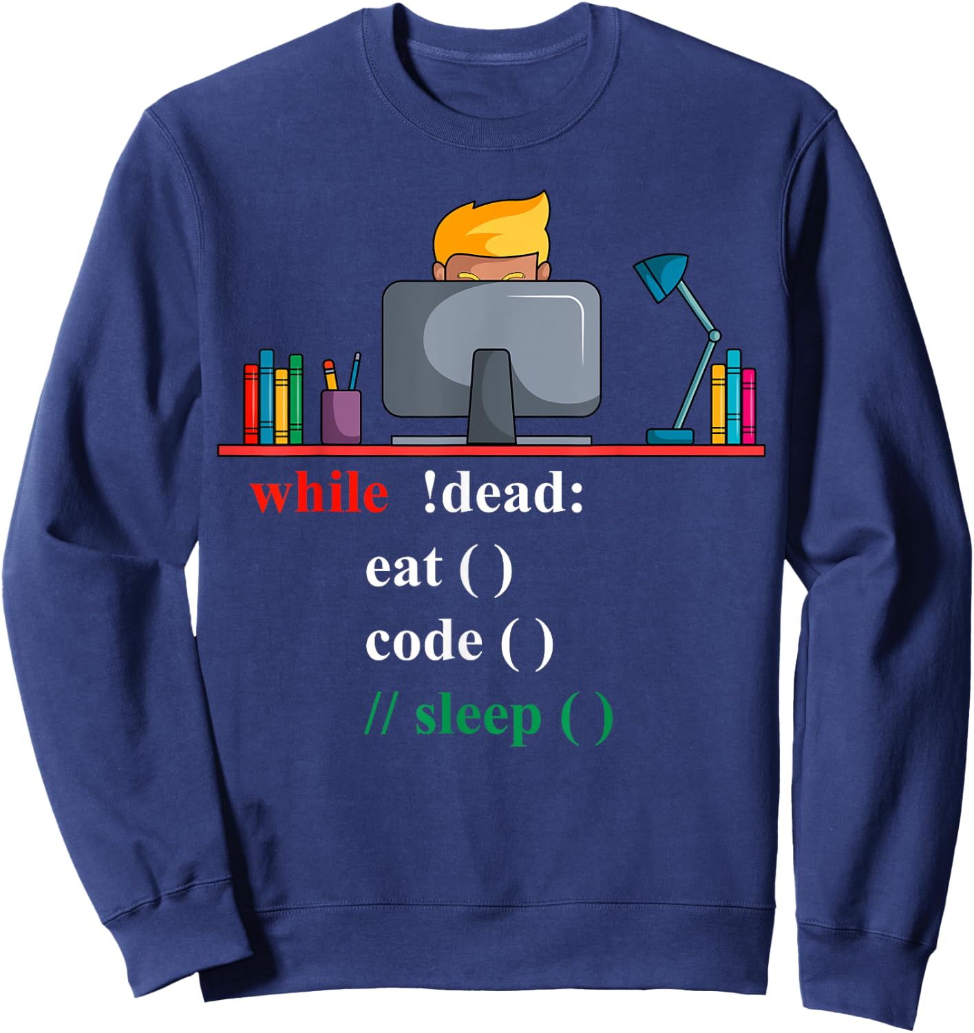 Funny Programming Programmer Coder Coder Programmer Software Computer Web Developer Engineer Sweatshirt - Sweatshirt | Navy