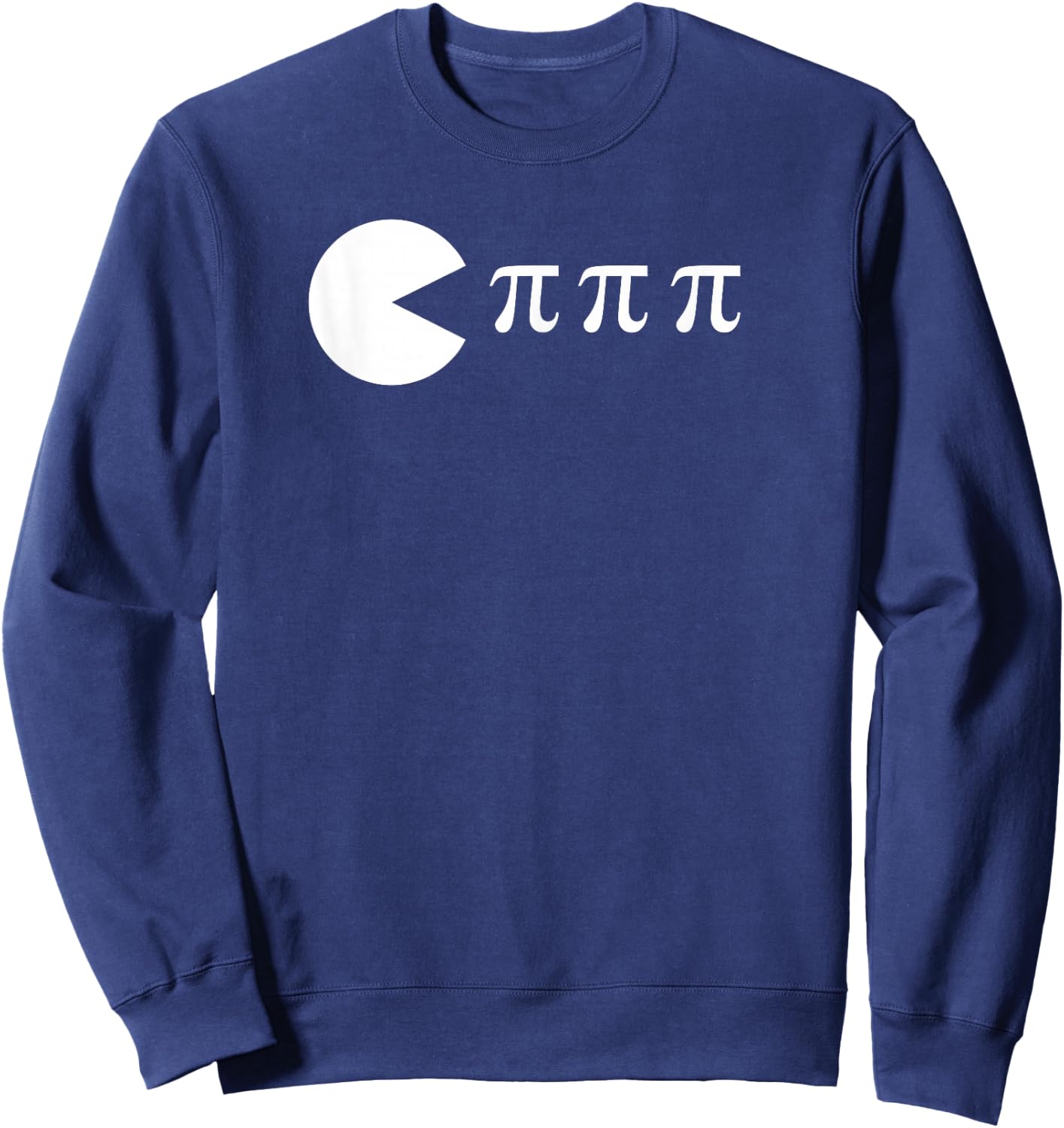 Funny Pi Day Math Science Ate Pi Symbol Sweatshirt - Sweatshirt | Navy