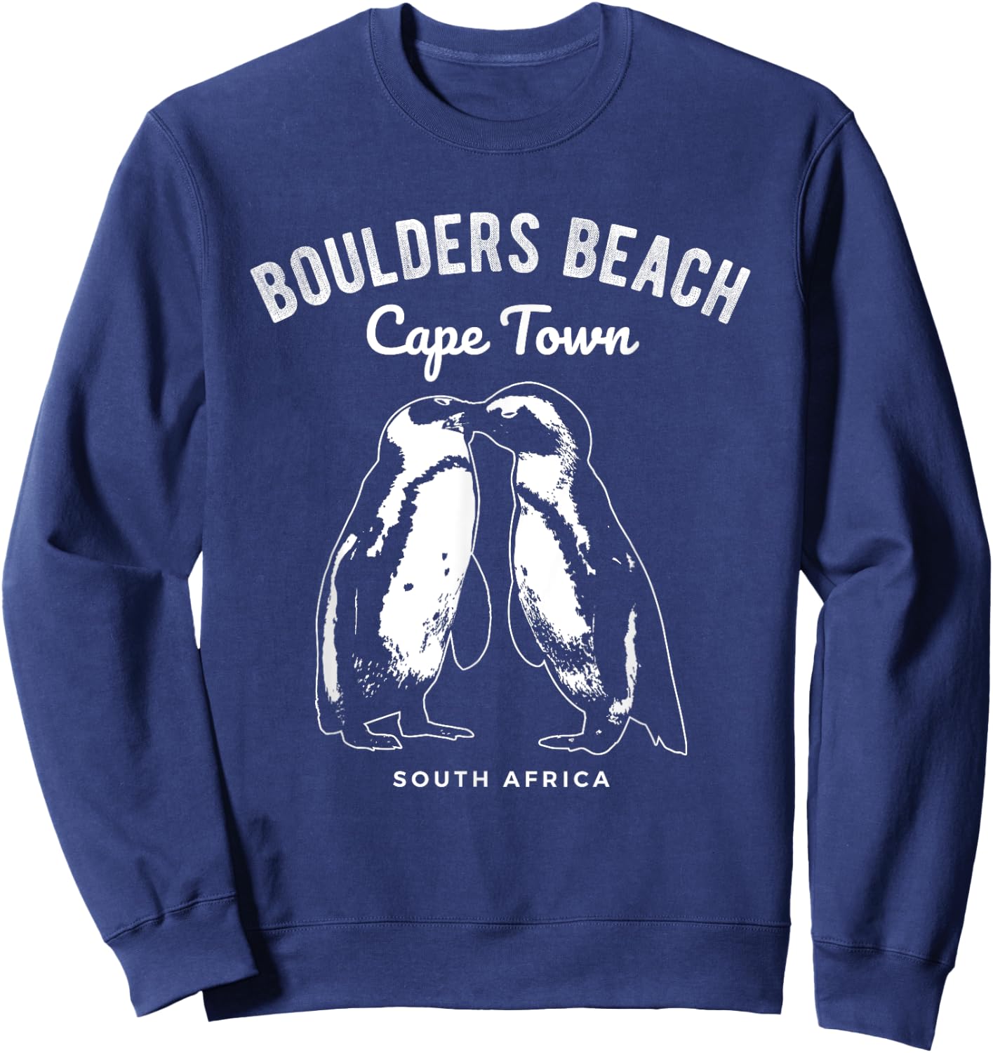 Cape Town South Africa Boulders Beach Penguin Women Girls Kids Sweatshirt - Sweatshirt | Navy
