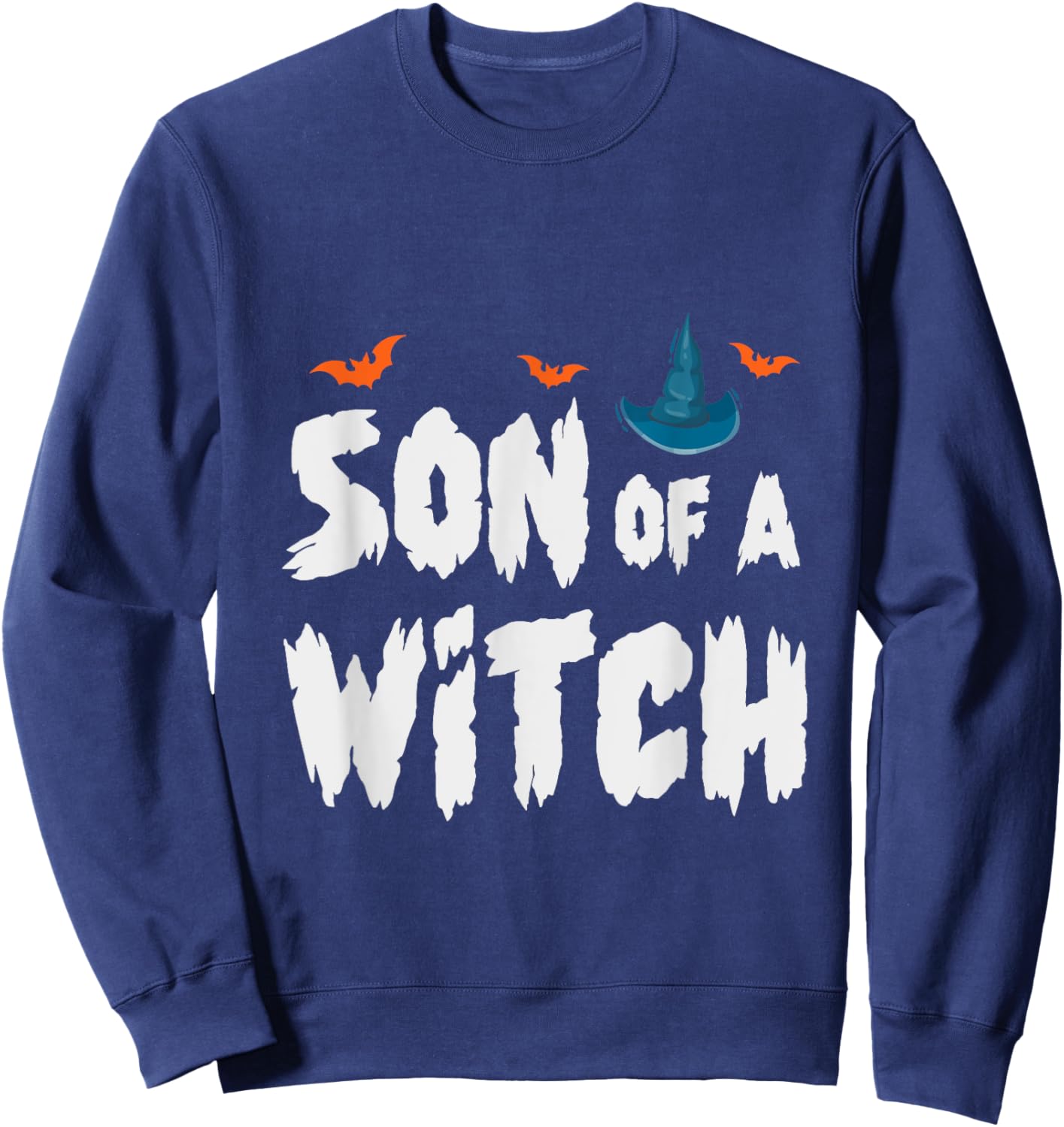 Son of a Witch Halloween Sweet or Sour Pumpkin Gift Sweatshirt - Sweatshirt | Navy