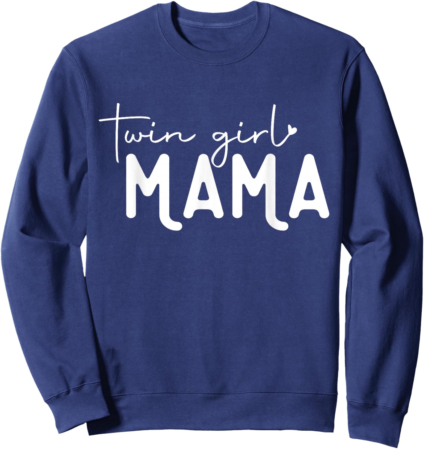 Twin Girl Mama Sweatshirt - Sweatshirt | Navy