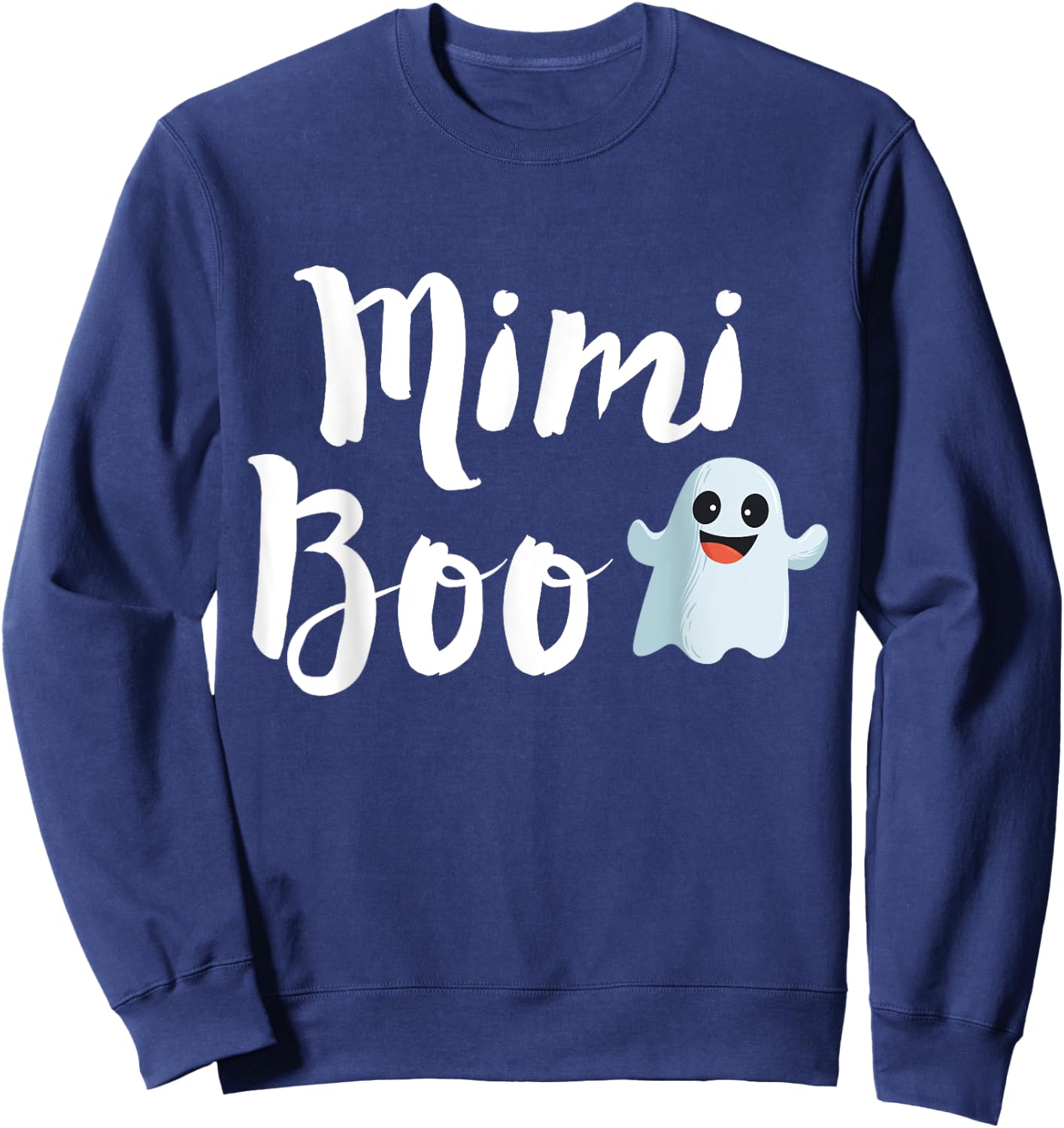 Mimi Boo Halloween Family Matching Ghost Grandma Shirt Sweatshirt - Sweatshirt | Navy
