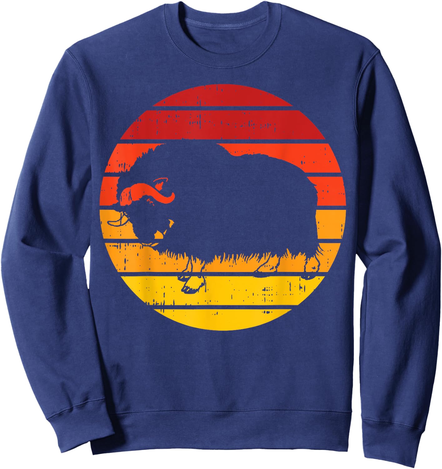 Retro Musk Ox Sweatshirt - Sweatshirt | Navy