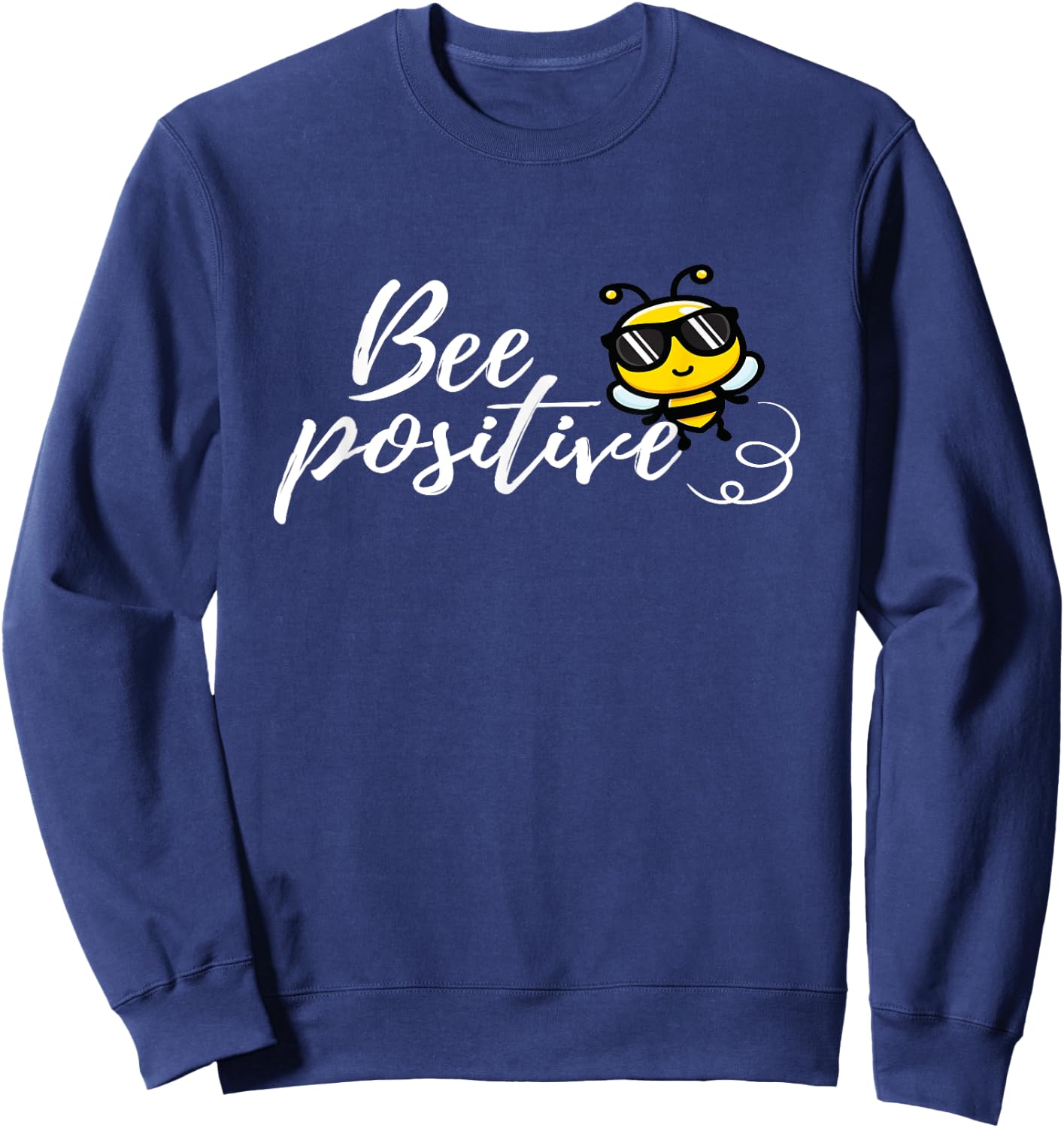Bee positive kind bumblebee Graphic Sweatshirt - Sweatshirt | Navy